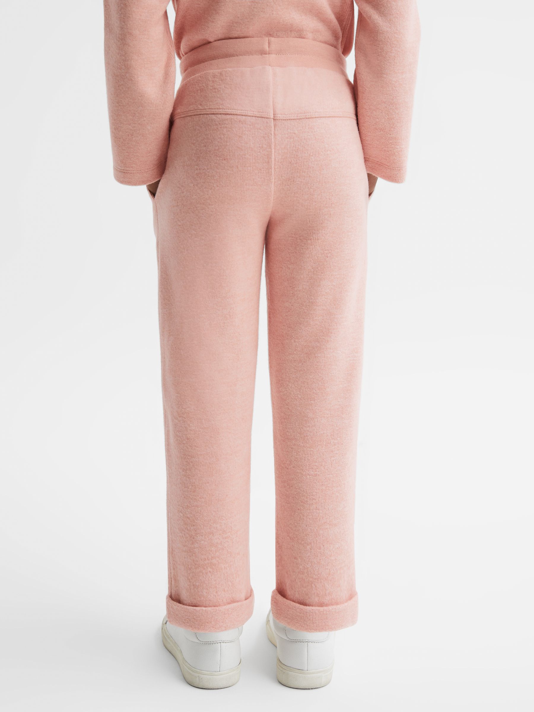 9-13 yrs Cotton Blend Drawstring Joggers in Apricot - Image 5 of 6