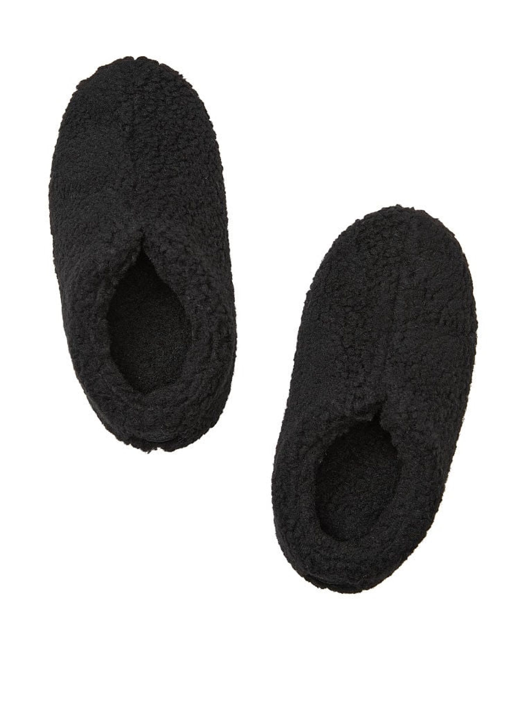 Pure Black Cosy Slippers - Image 1 of 1