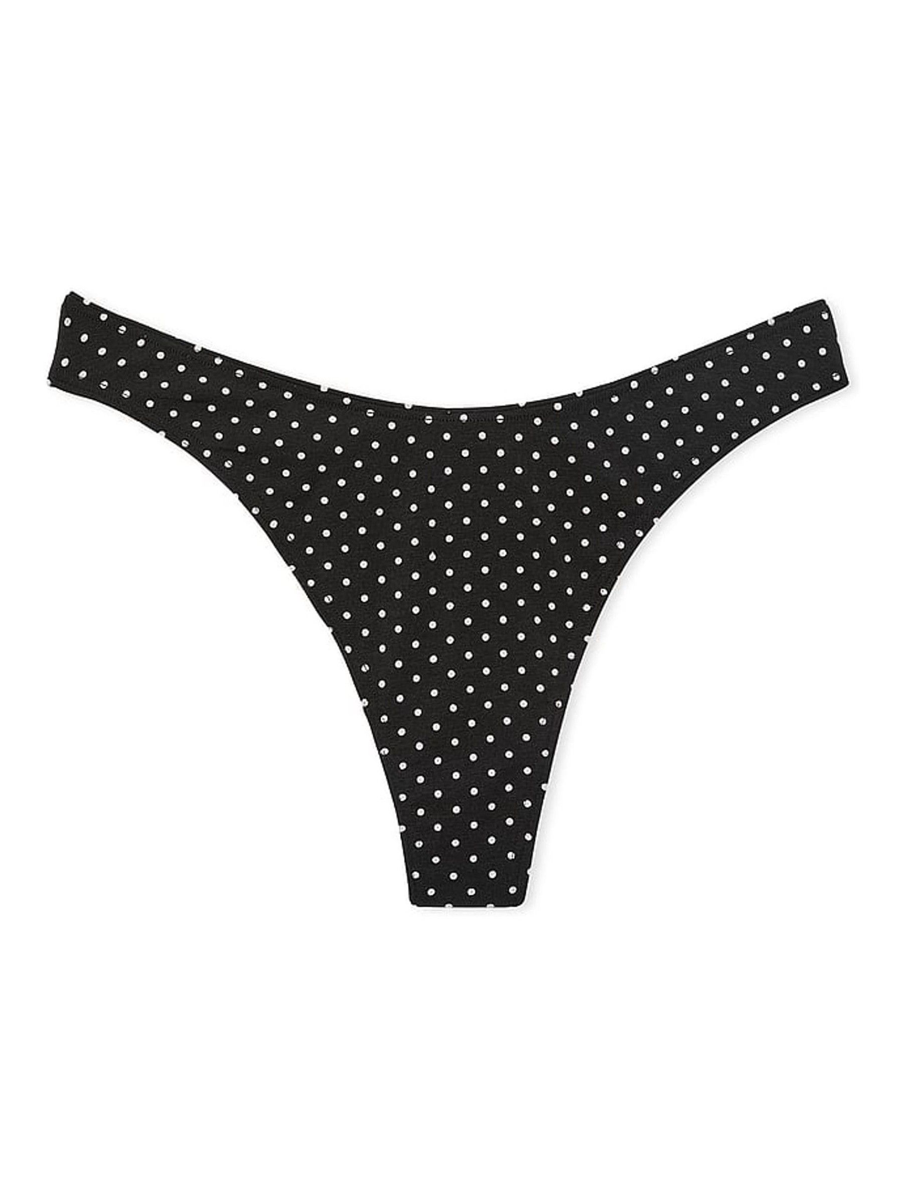 Black Dots Thong Knickers - Image 3 of 3
