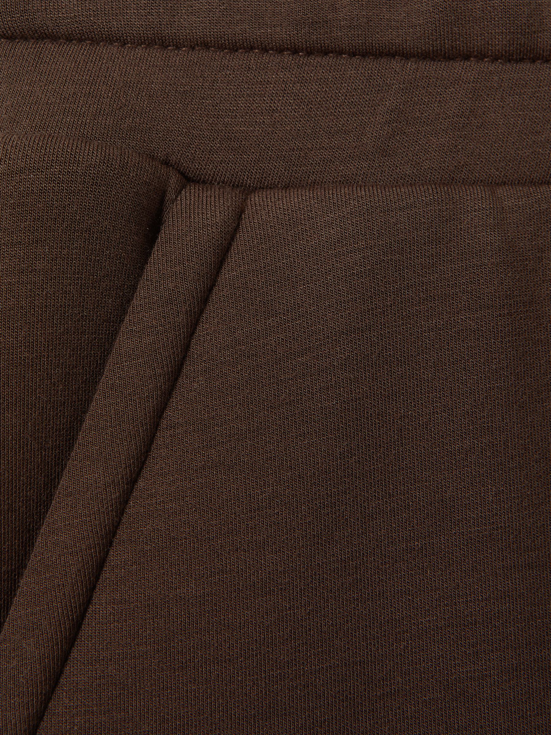 Wide Leg Joggers in Chocolate - Image 6 of 6