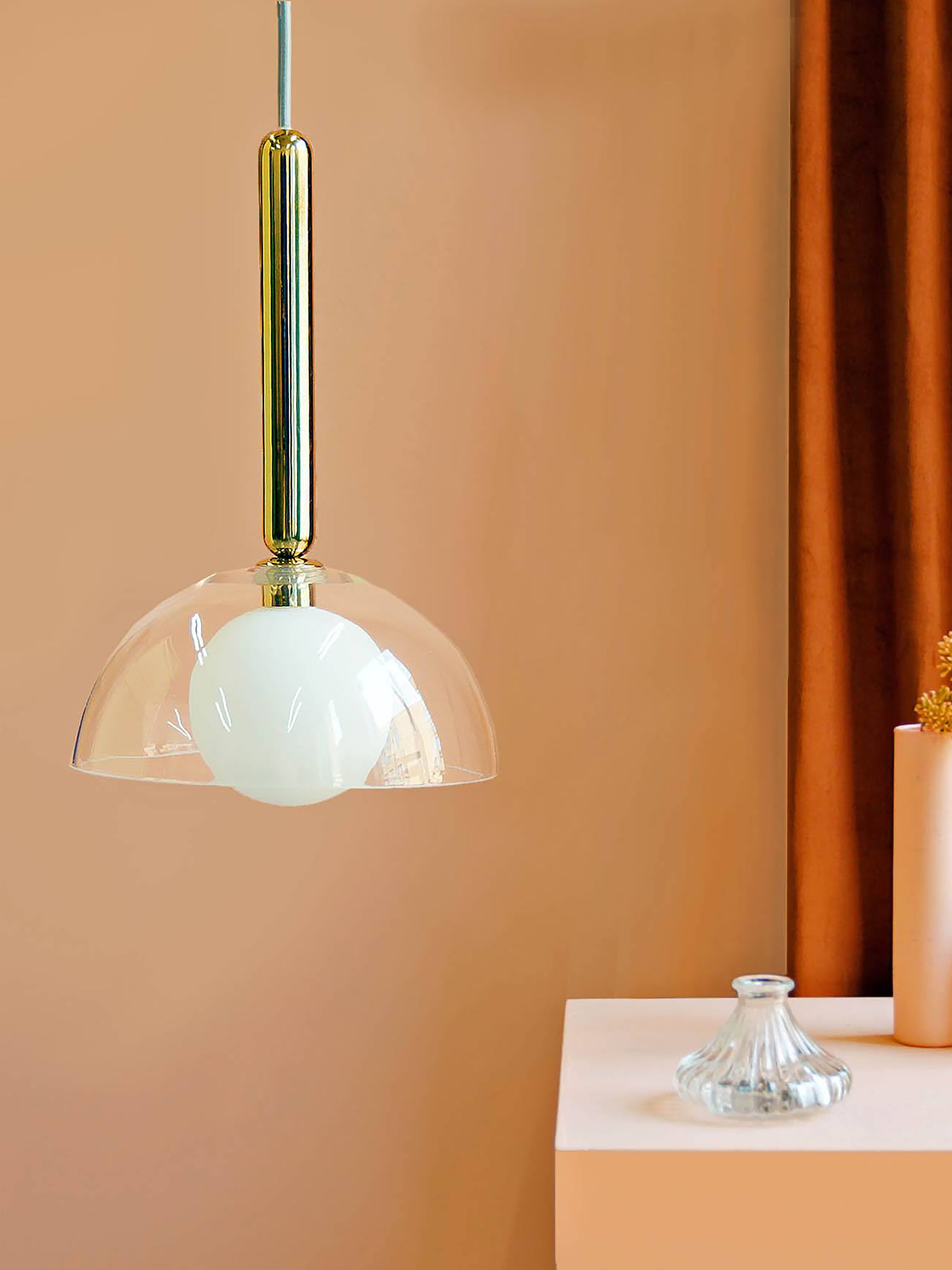 Houseof. Clear Glass Dome Ceiling Light - Image 4 of 4