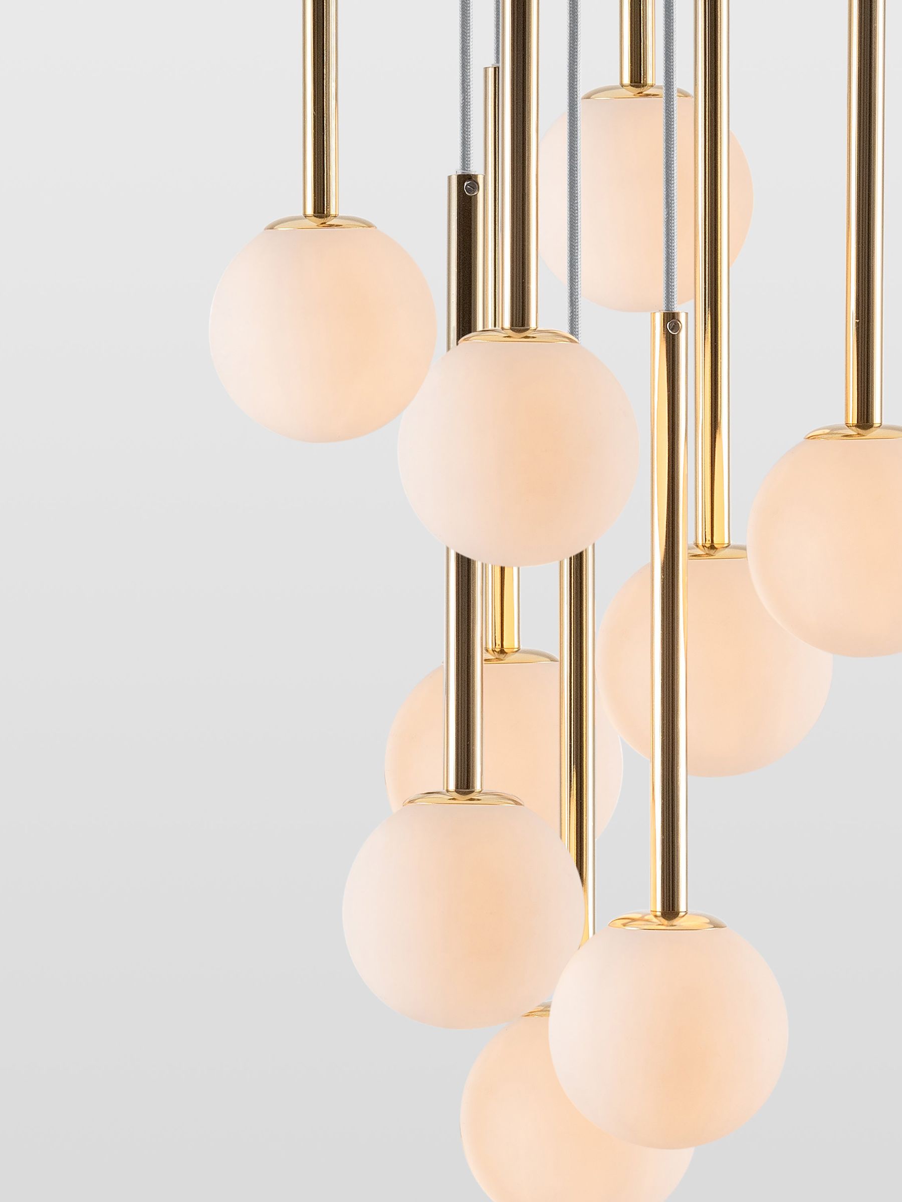 Houseof. Brass Opal Ball Cluster Light - Image 3 of 4