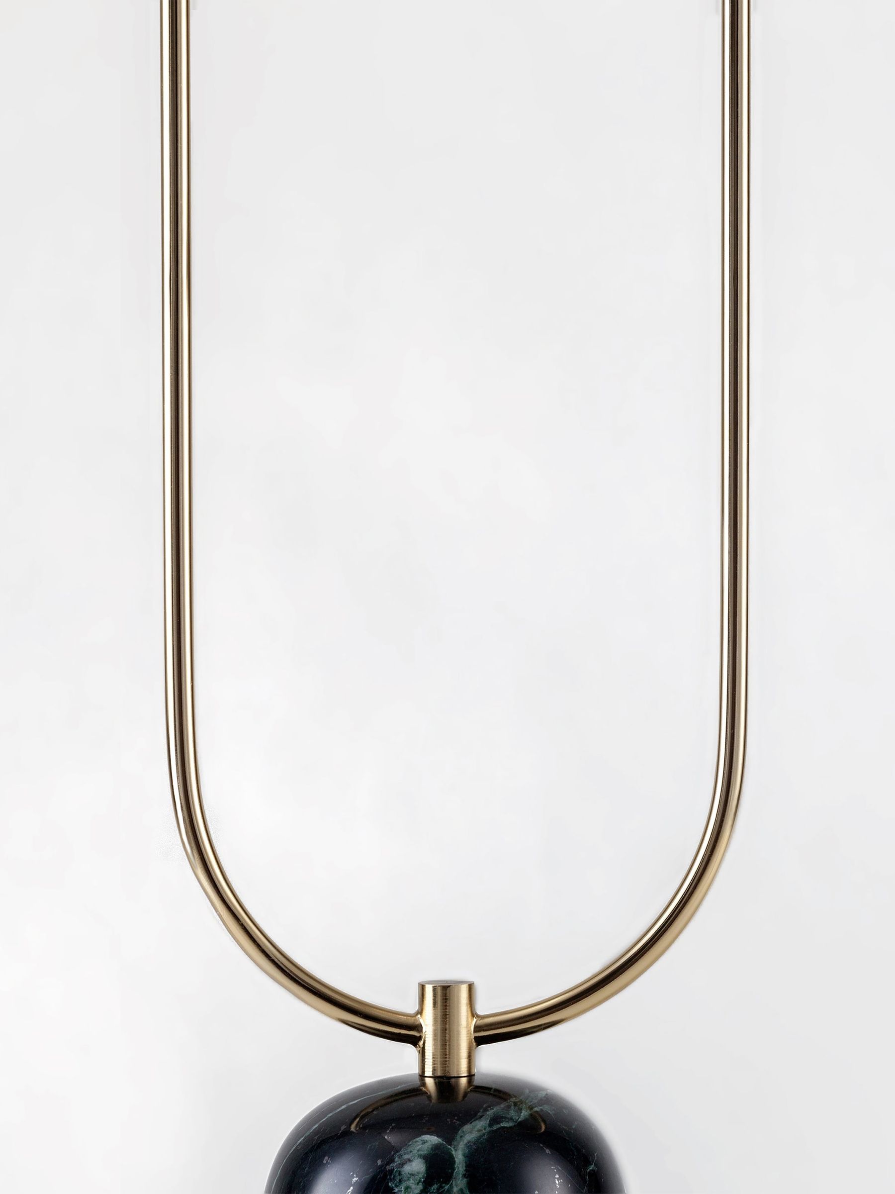 Houseof. Brass Marble Curve Floor Lamp - Image 3 of 4