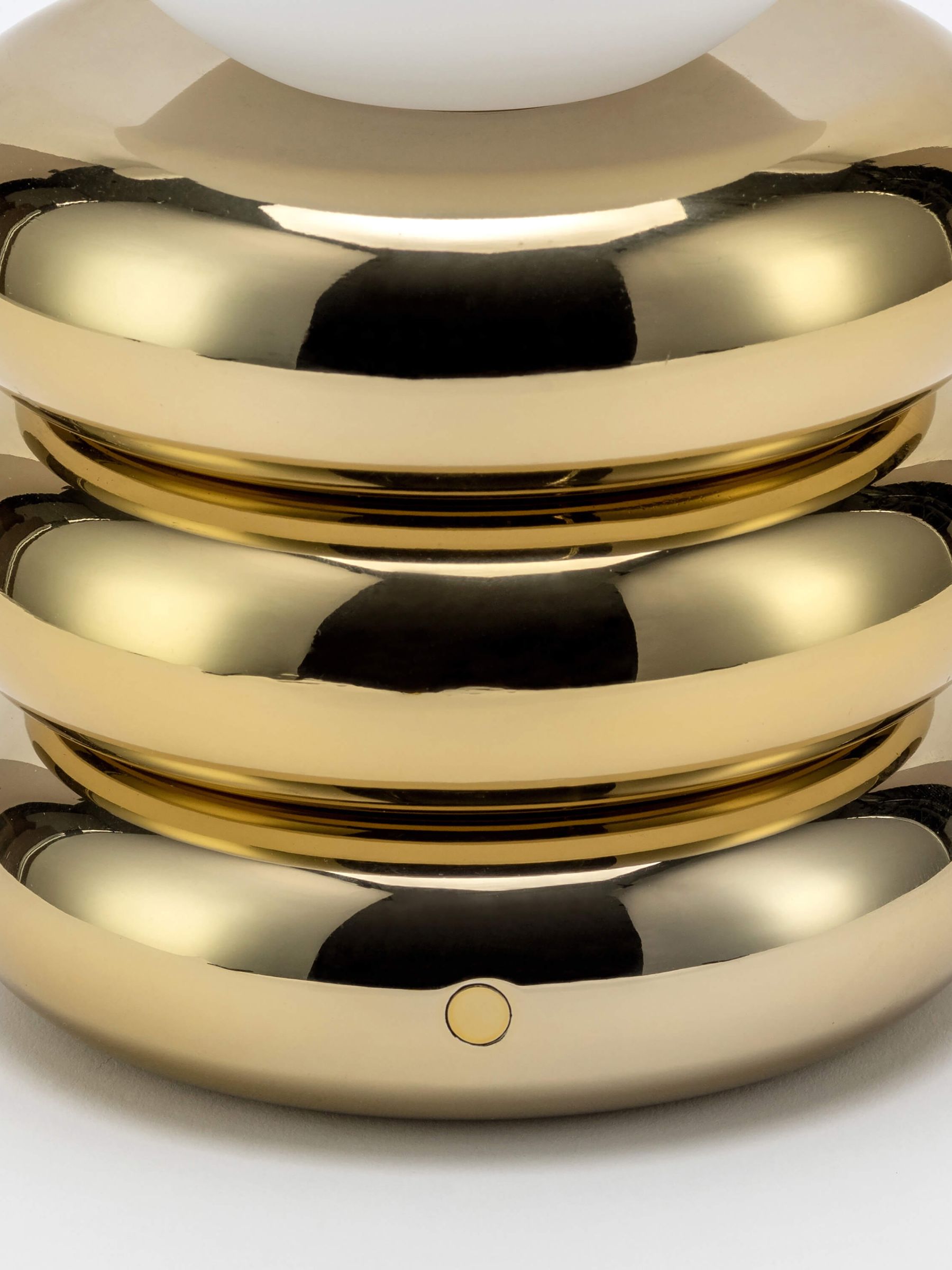 Houseof. Brass Glow Worm Rechargeable Tube Table Lamp - Image 2 of 3