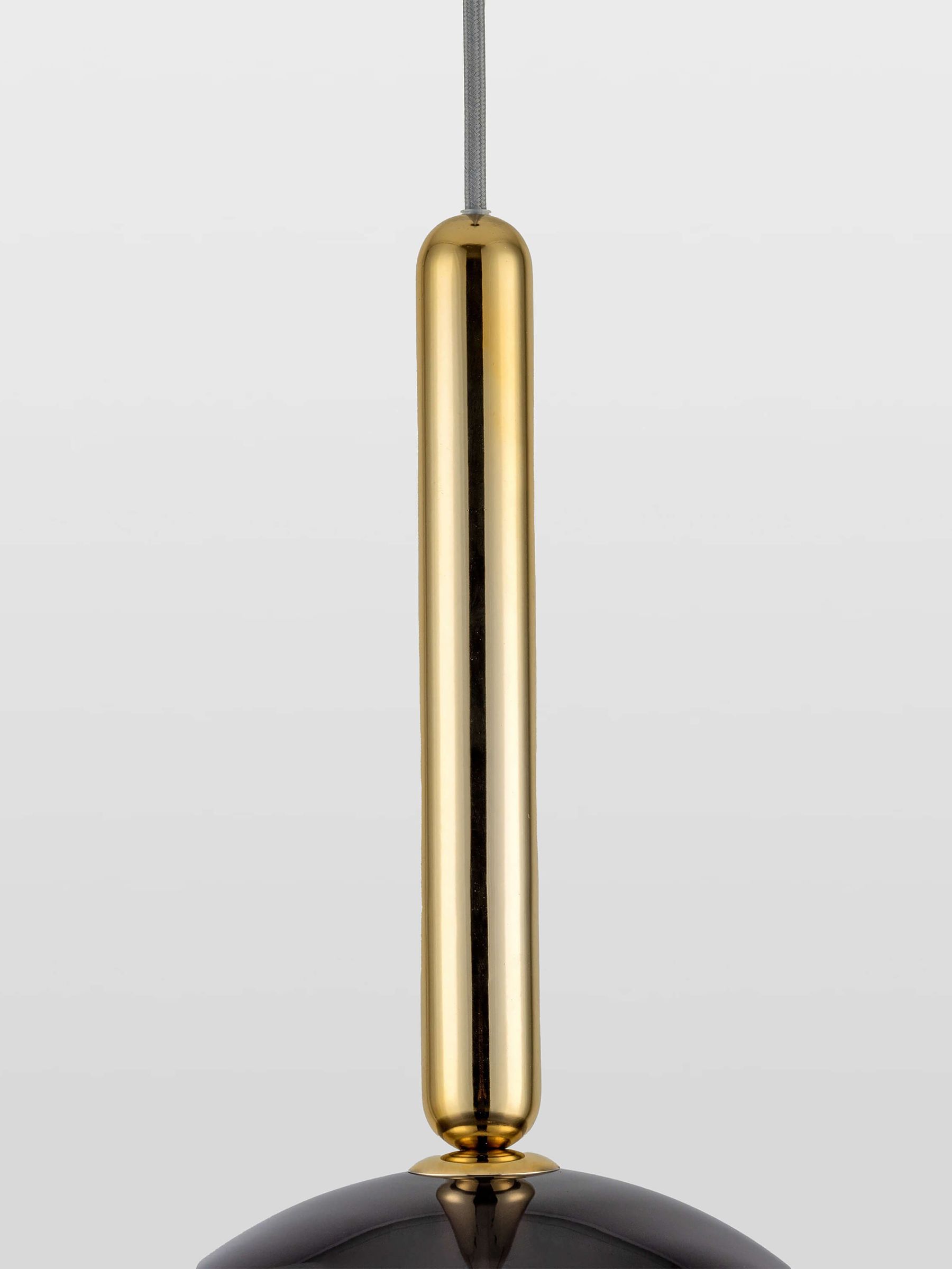 Houseof. Grey Glass Dome Ceiling Light - Image 3 of 4