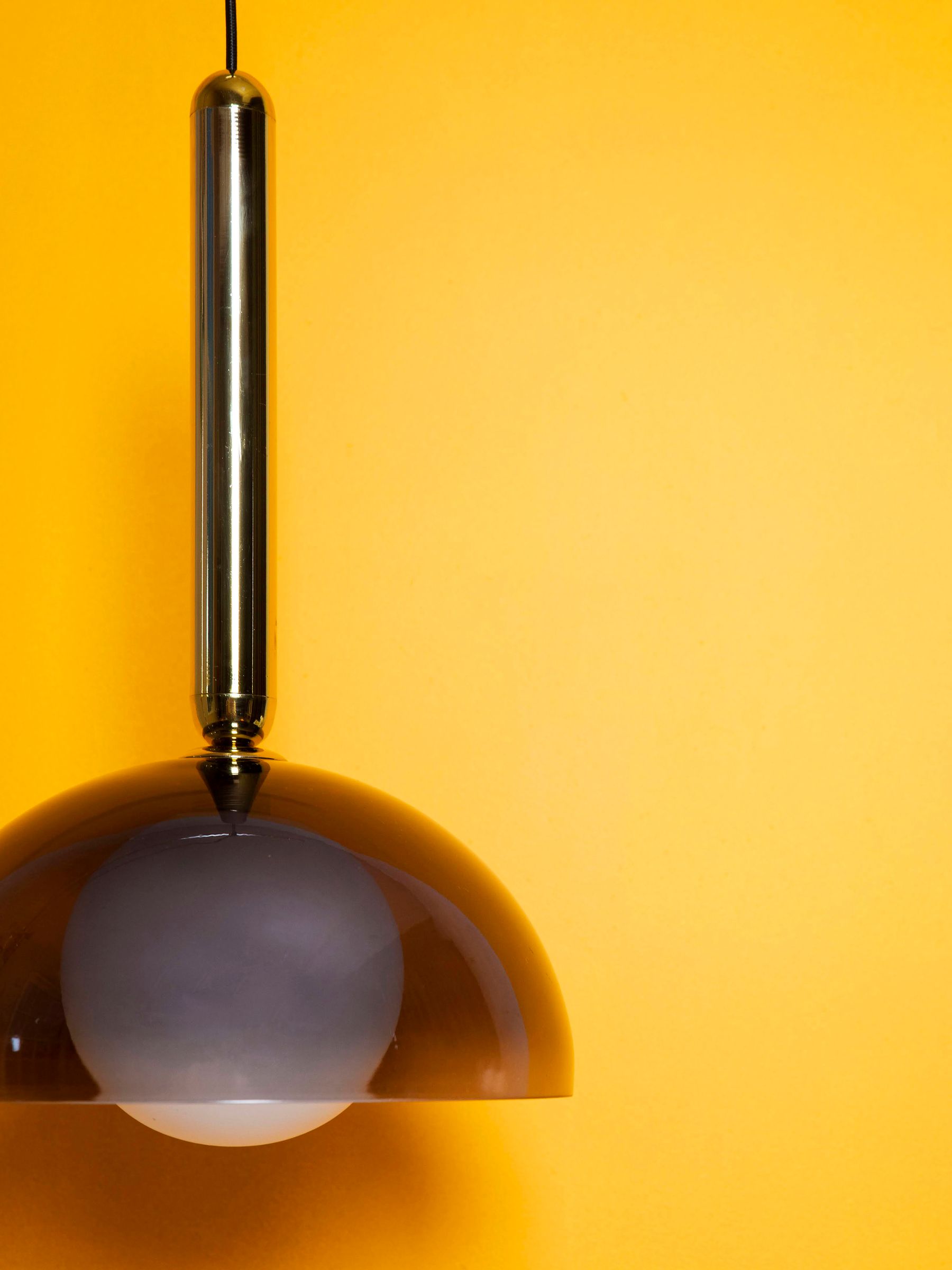 Houseof. Grey Glass Dome Ceiling Light - Image 4 of 4