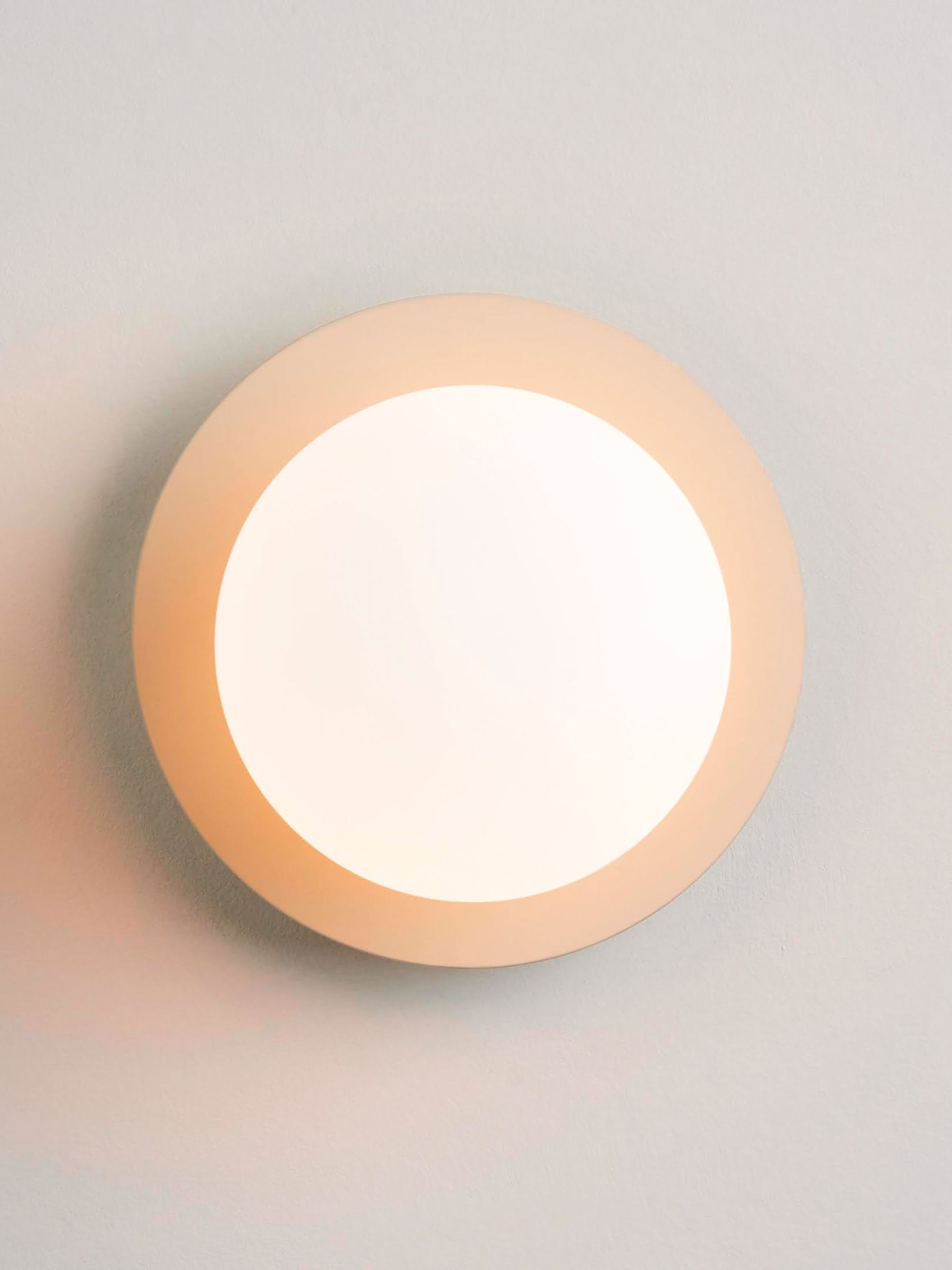 Houseof. Sand Cream Opal Disk Wall Bathroom Light - Image 1 of 4