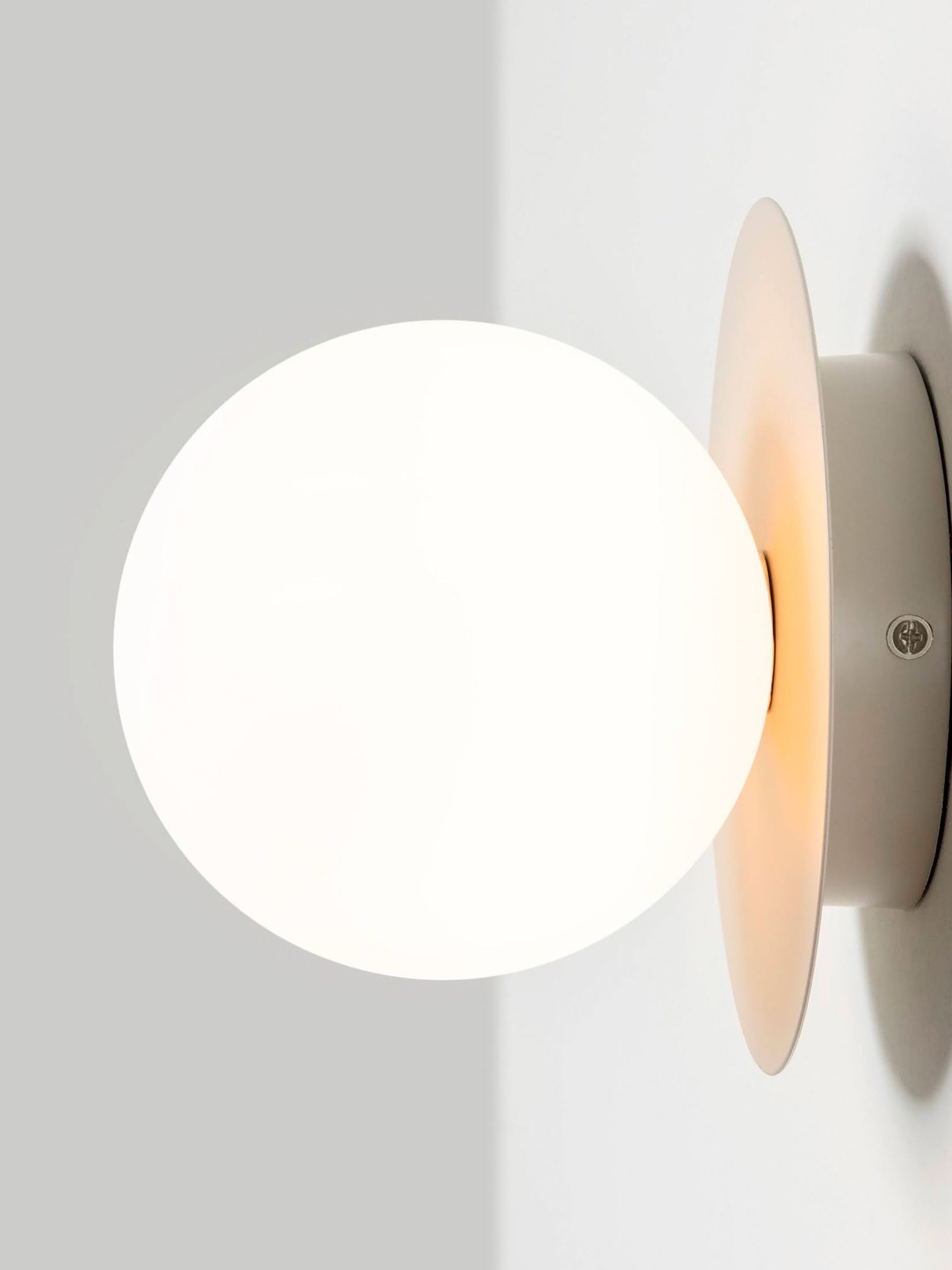 Houseof. Sand Cream Opal Disk Wall Bathroom Light - Image 3 of 4