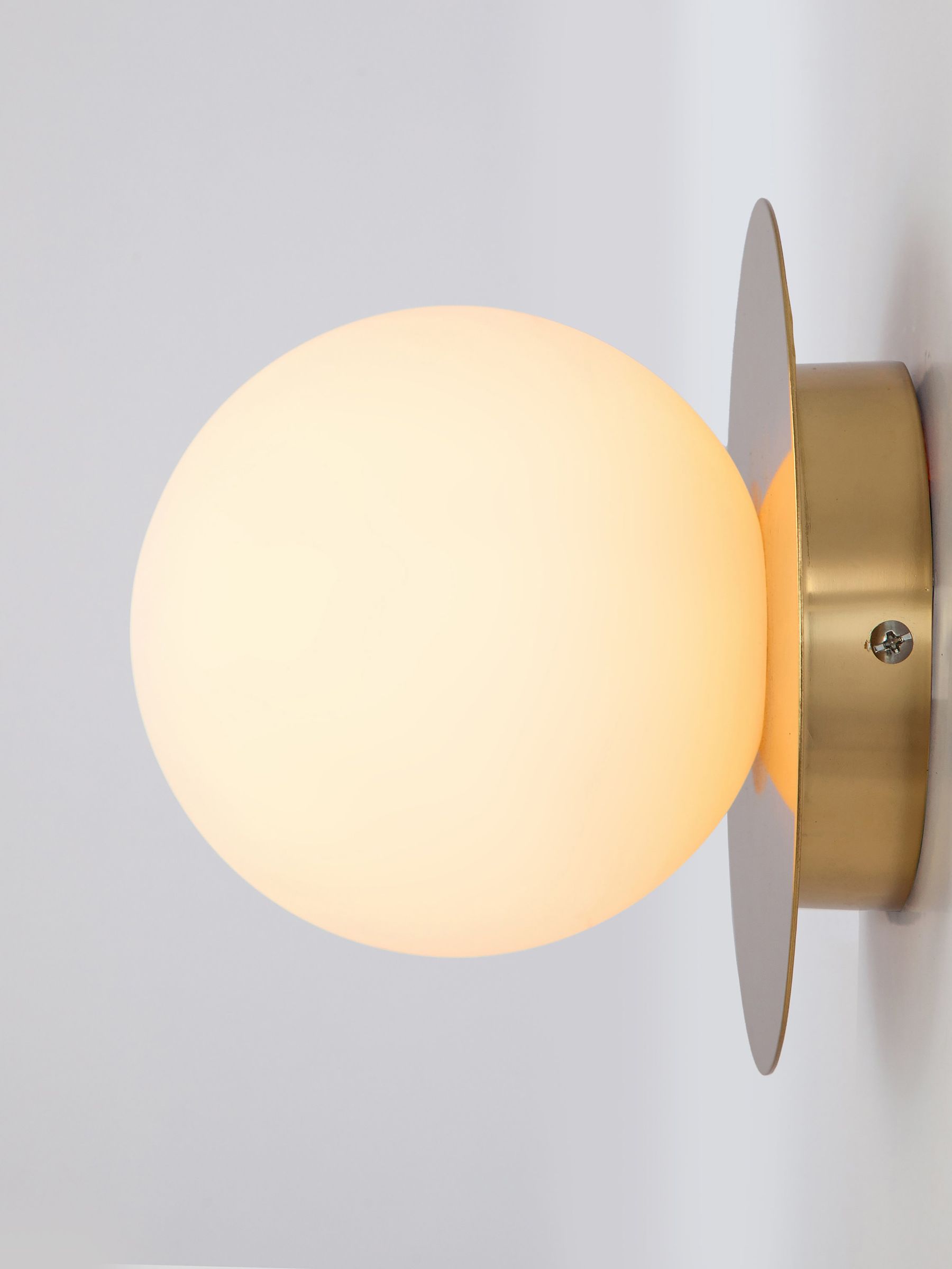 Houseof. Brass Opal Disk Wall Bathroom Light - Image 2 of 4