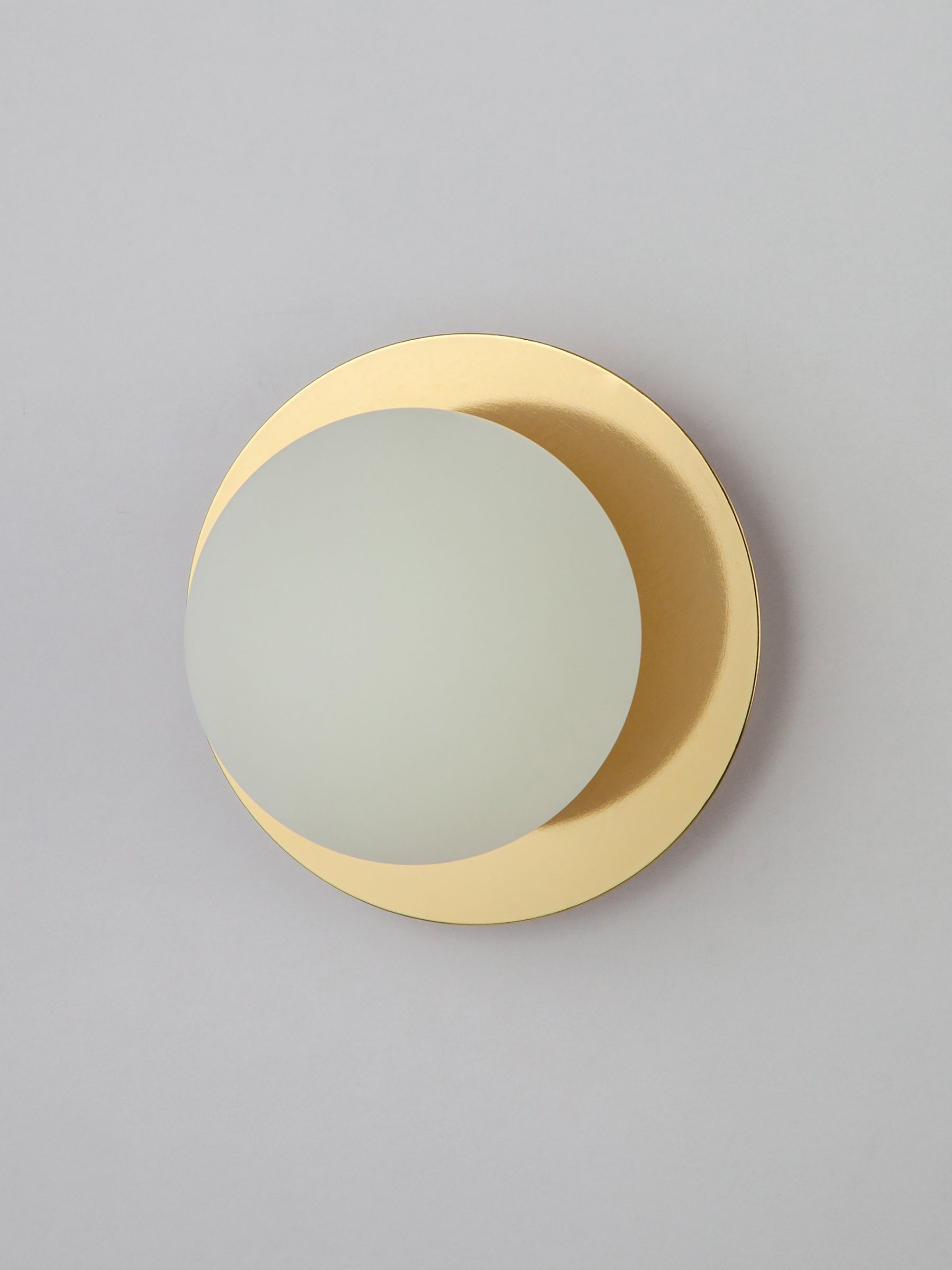 Houseof. Brass Opal Disk Wall Bathroom Light - Image 4 of 4