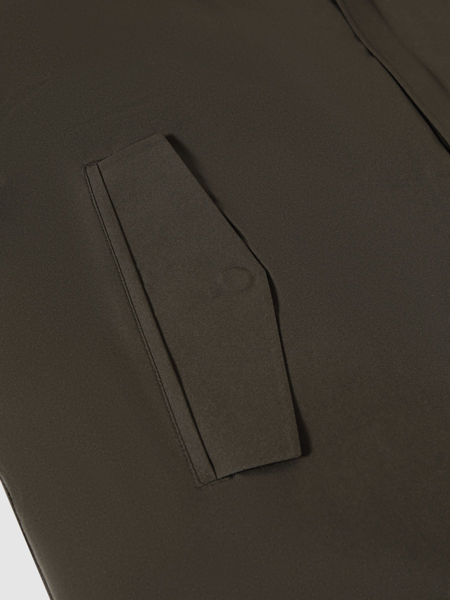 Scandinavian Edition Mid-Length Coat in Dark Olive - Image 6 of 6