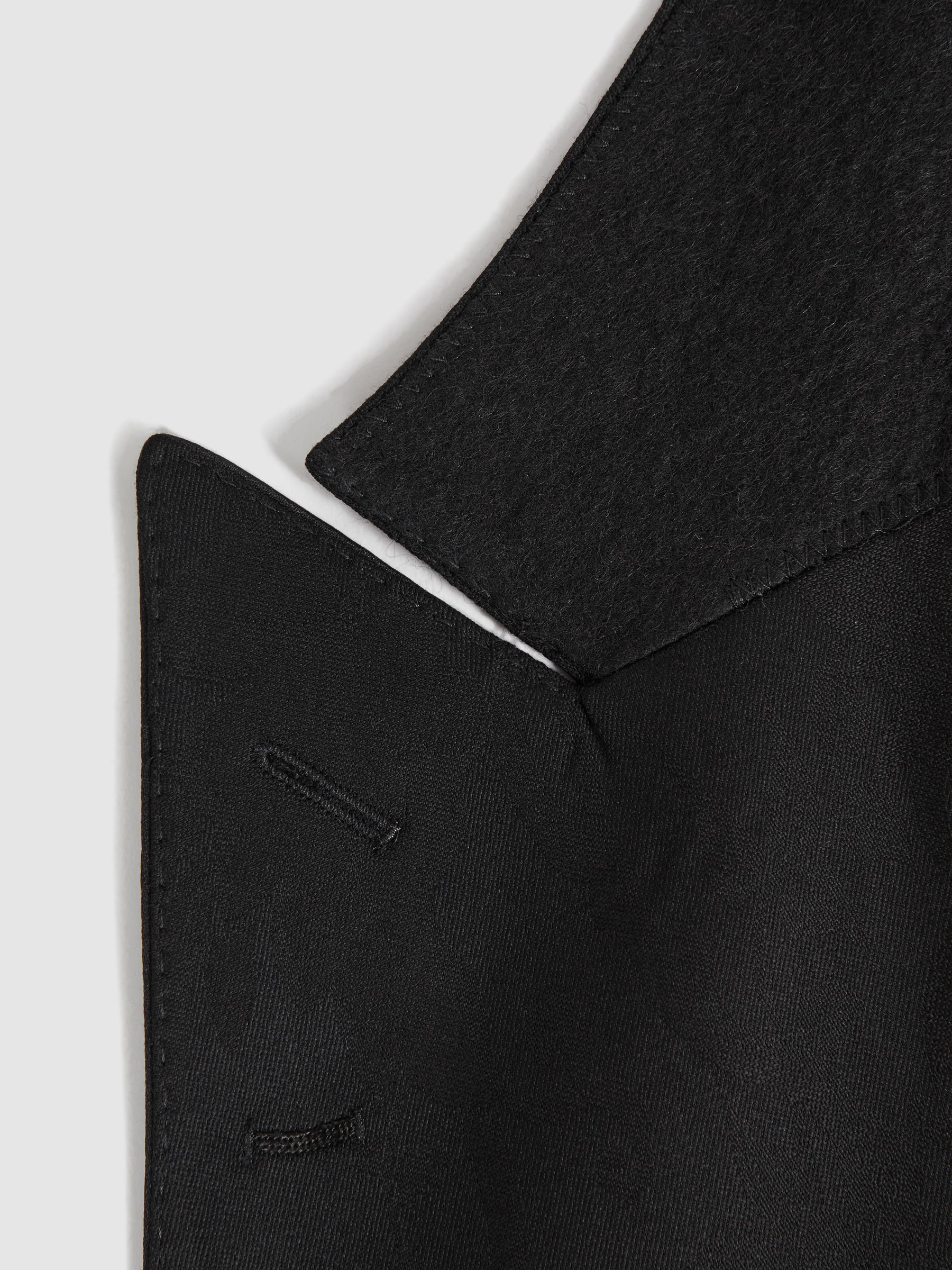 Jacquard Oscar Jacobson Double Breasted Blazer in Black - Image 6 of 9