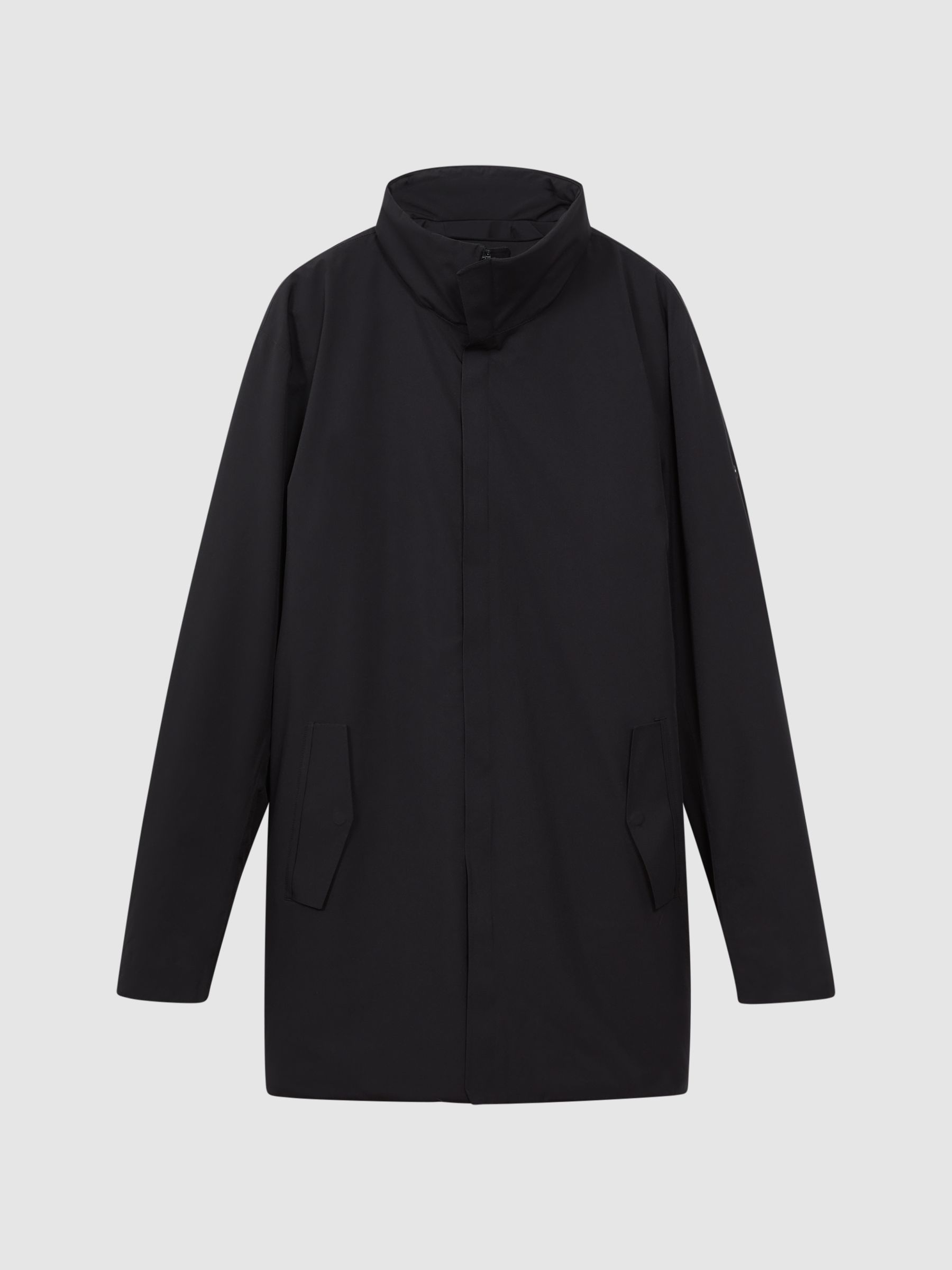 Scandinavian Edition Mid-Length Coat in Onyx Black - Image 2 of 6