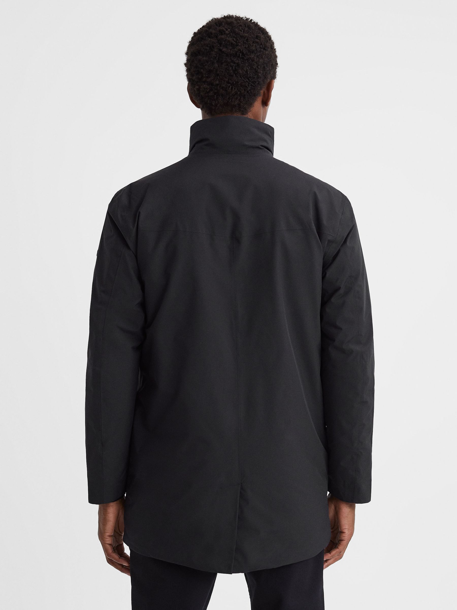 Scandinavian Edition Mid-Length Coat in Onyx Black - Image 5 of 6