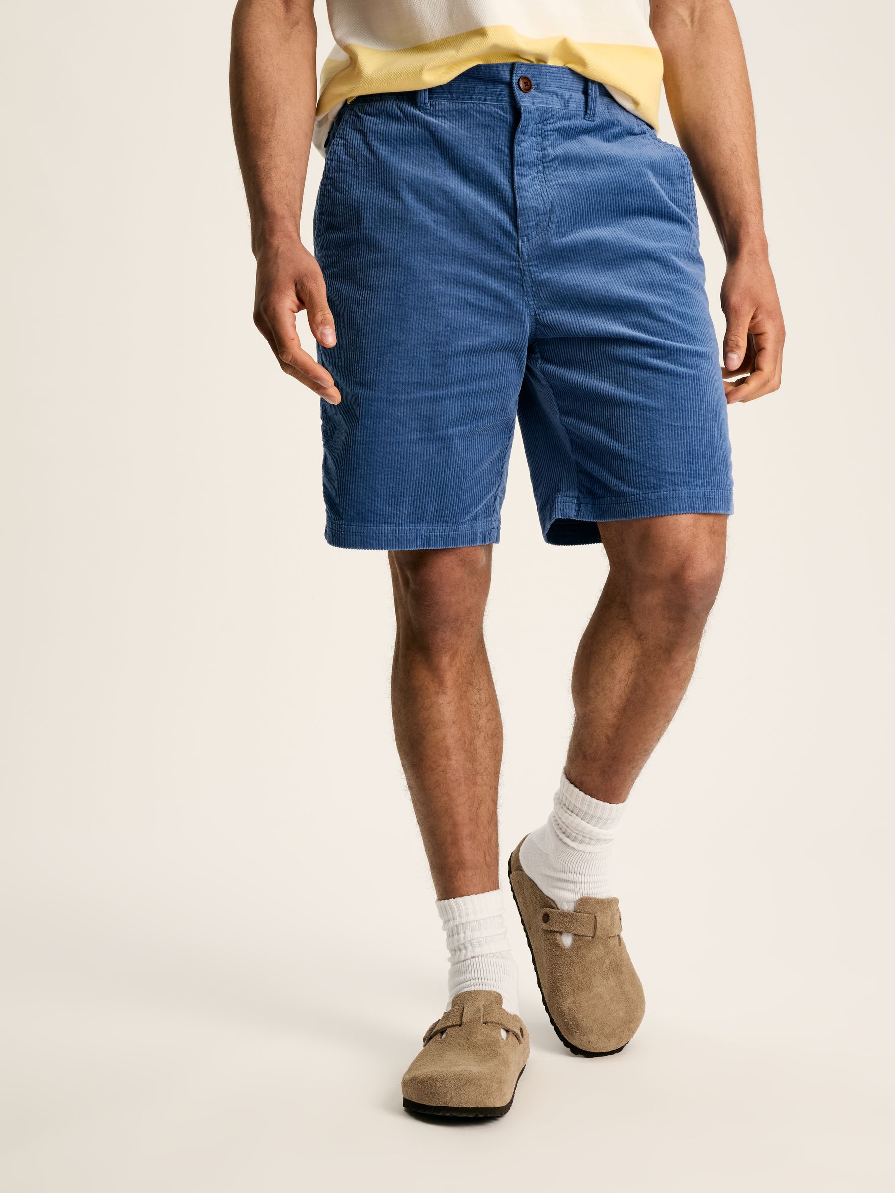 Blue Corduroy Elasticated Waist Shorts - Image 1 of 6
