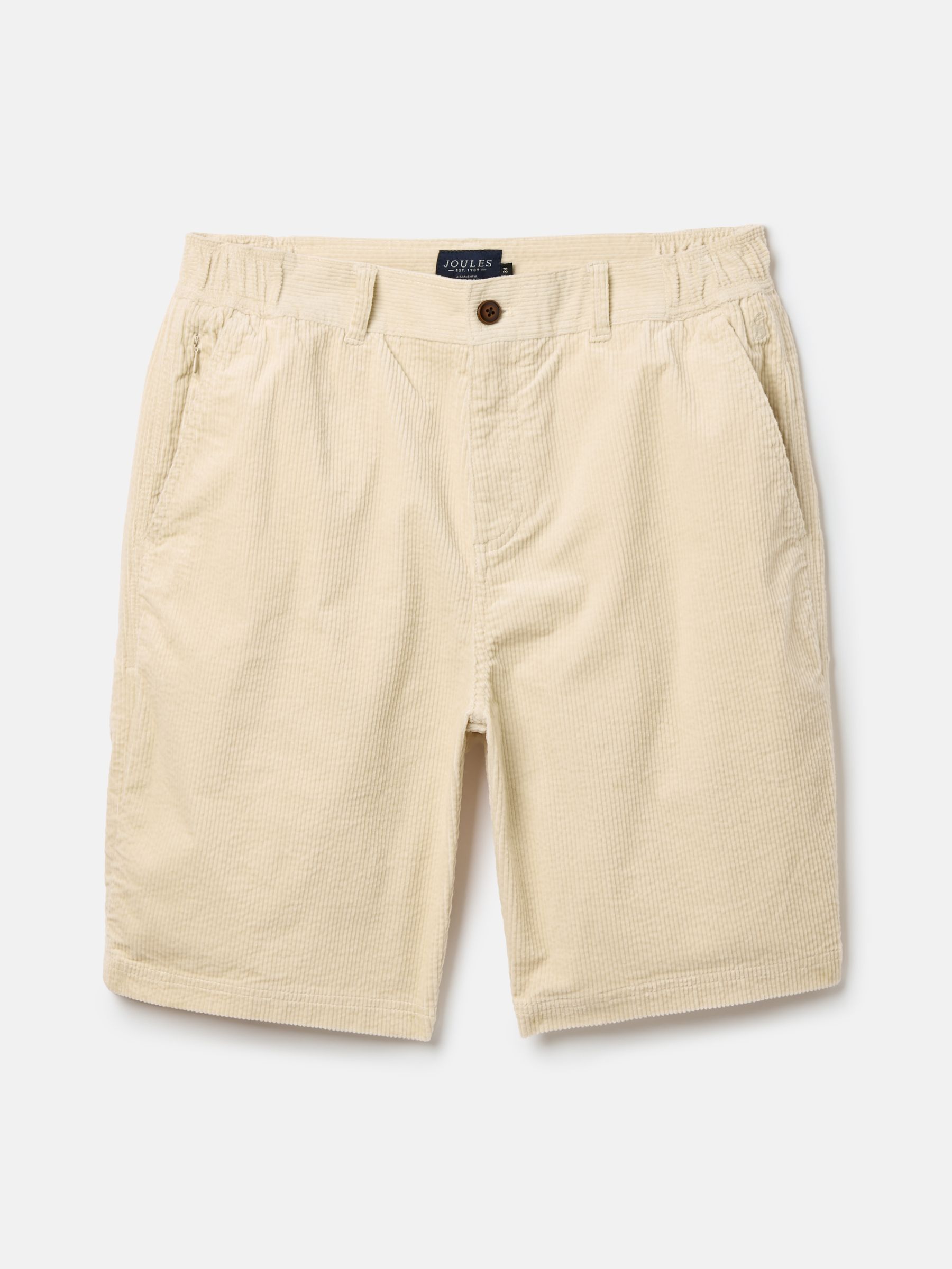 Cream Corduroy Elasticated Waist Shorts - Image 6 of 6