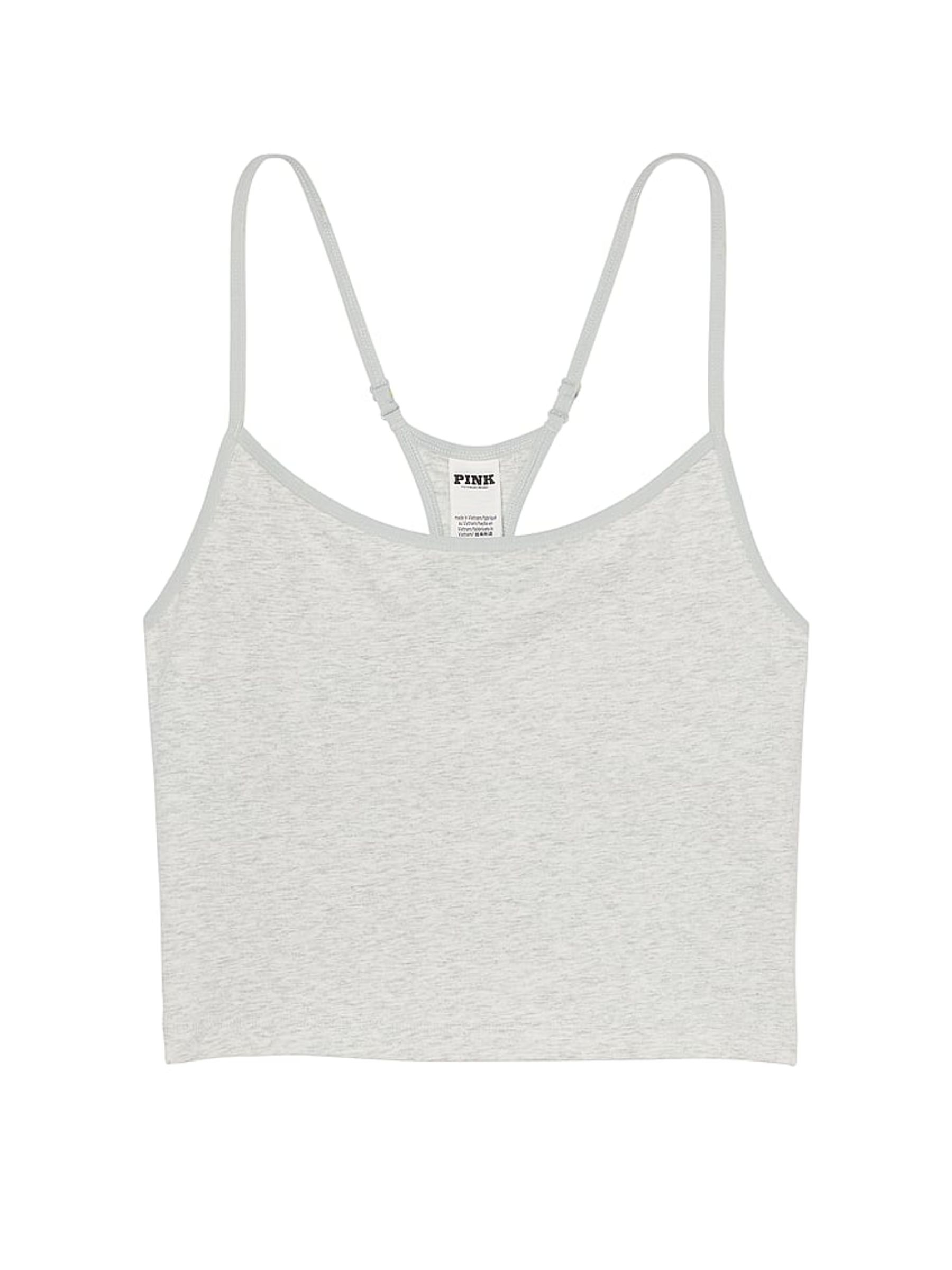 Heather Stone Grey Cotton Jersey Tank Top - Image 3 of 3