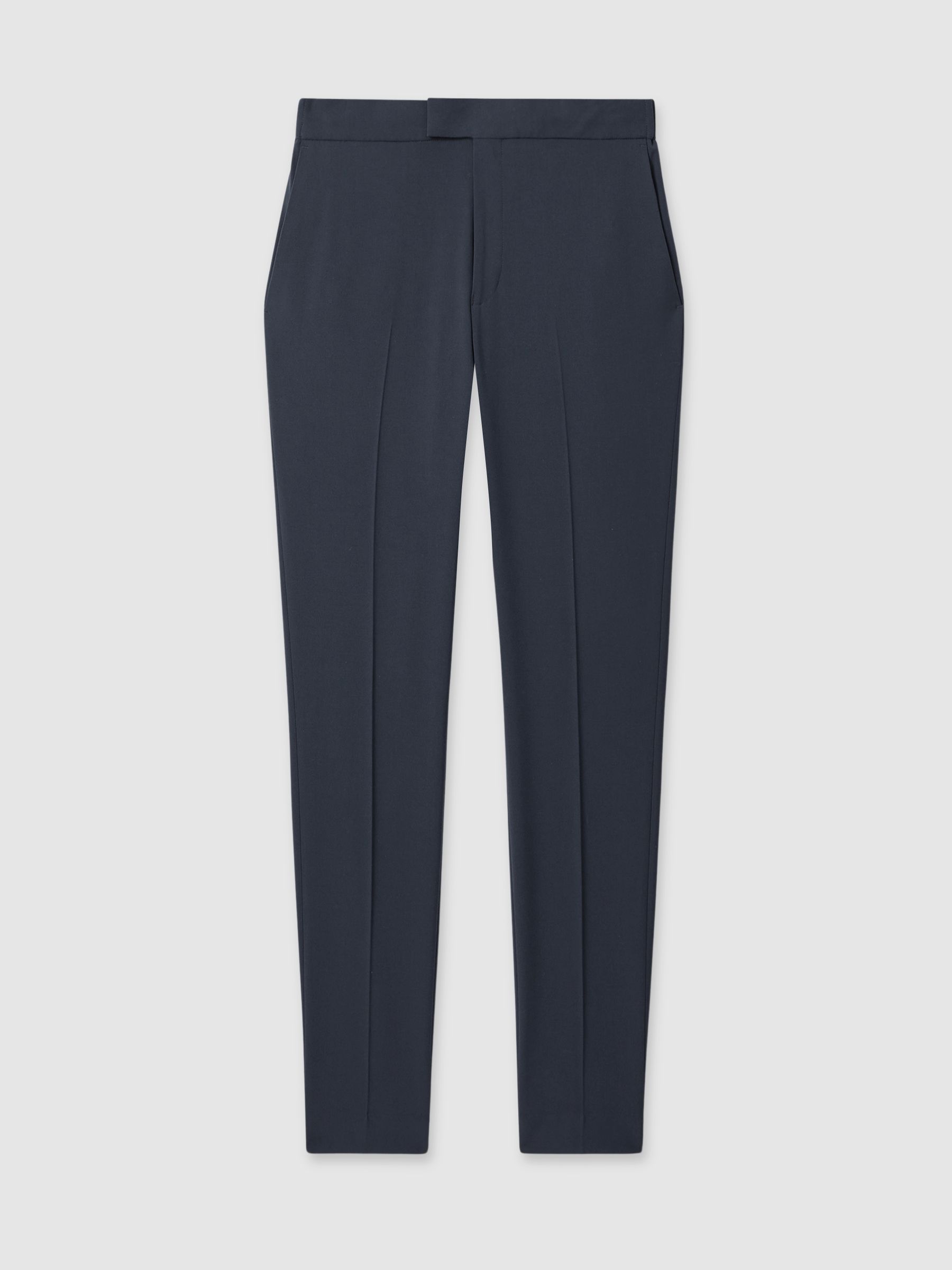 Slim-Fit Drawstring Trousers in Airforce Blue - Image 2 of 5