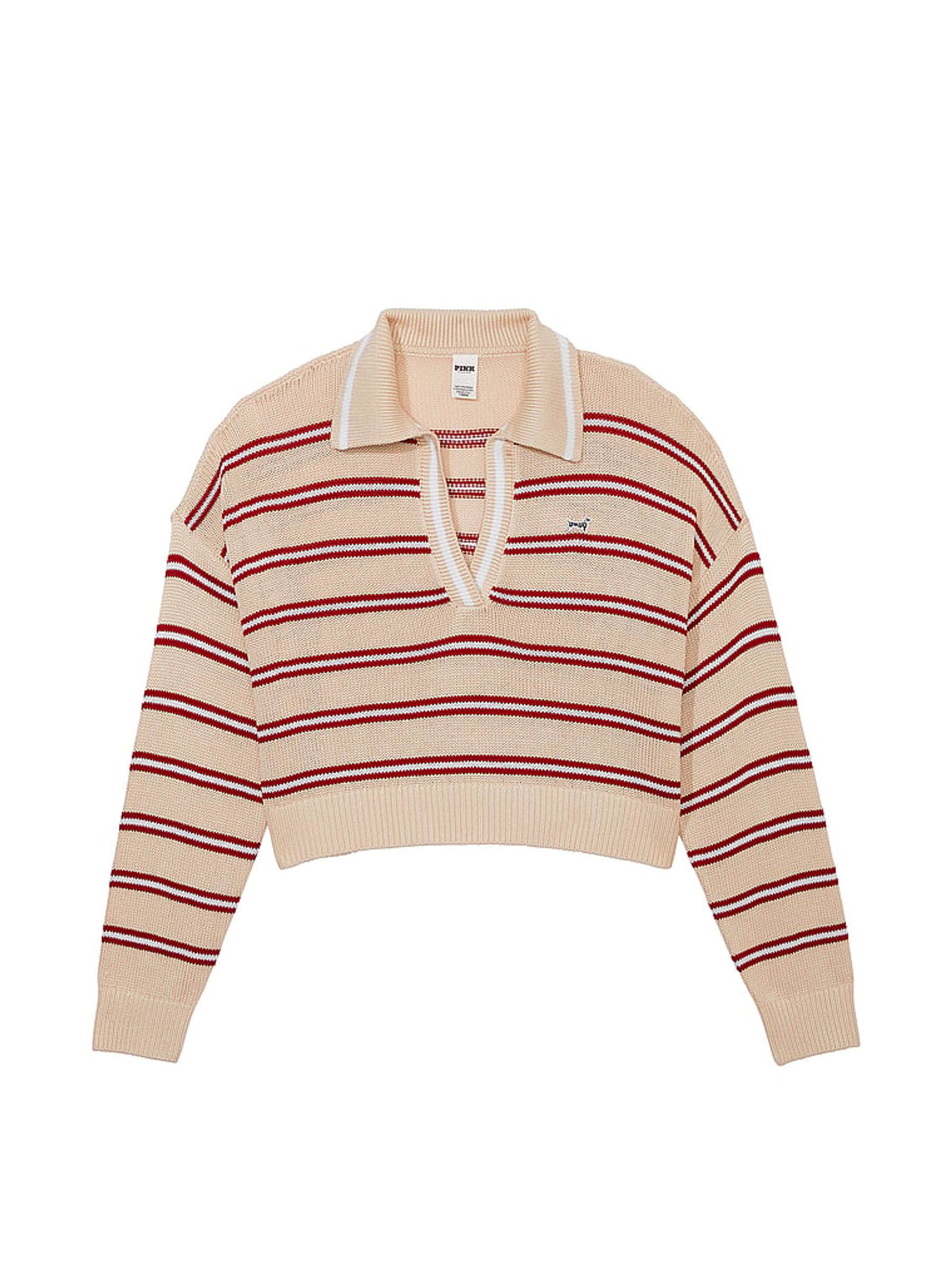 Canvas Cream V-Neck Jumper - Image 4 of 4