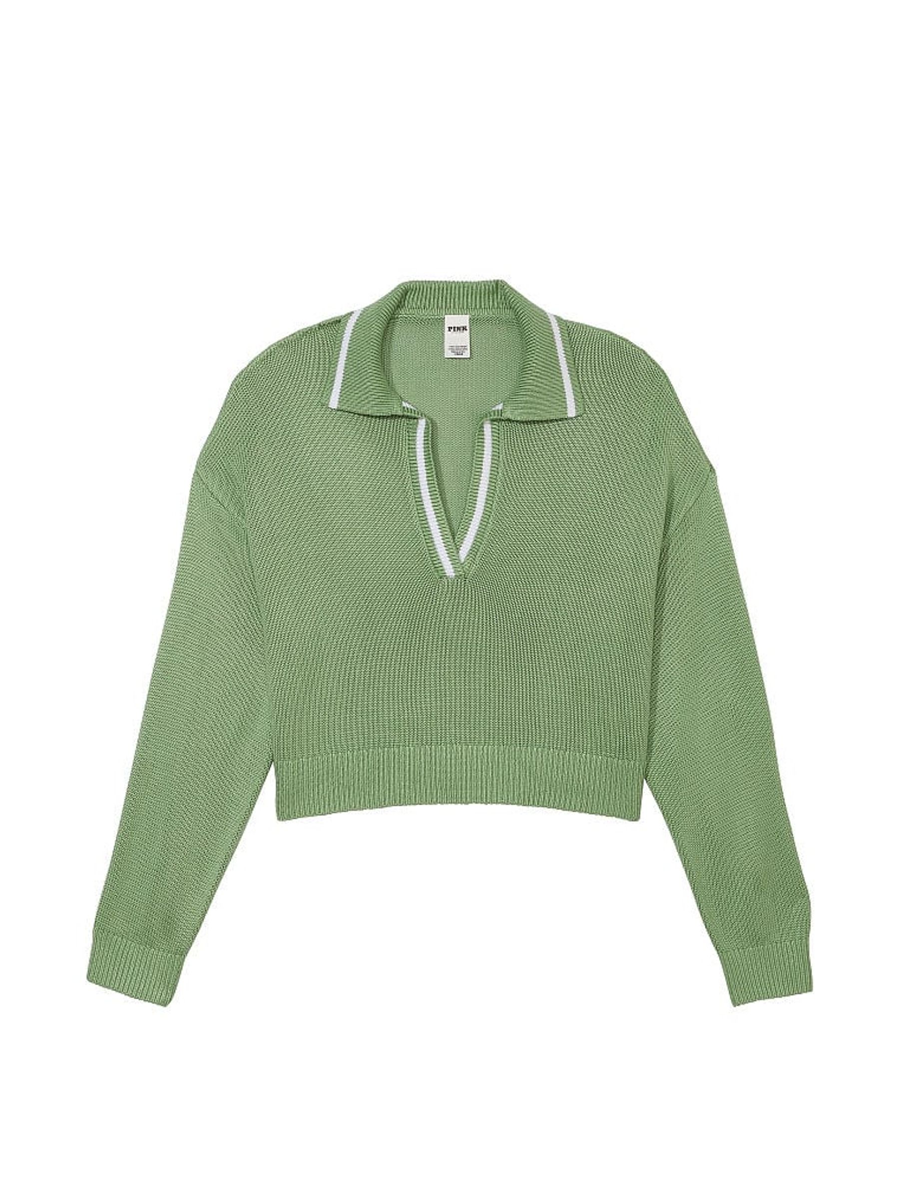 Wild Grass Green V-Neck Jumper - Image 3 of 3