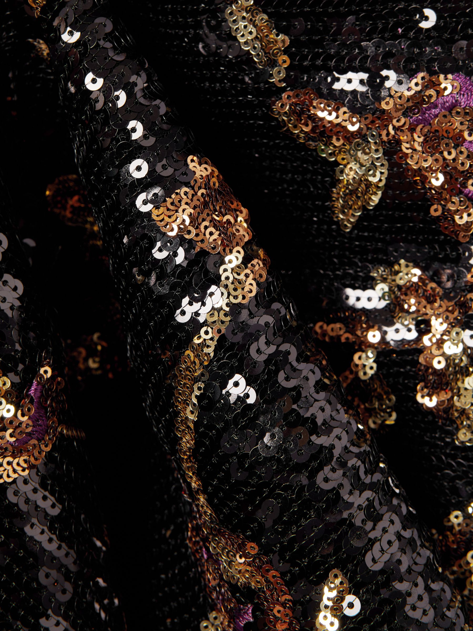 Halston Sequin Maxi Dress in Multi - Image 5 of 5