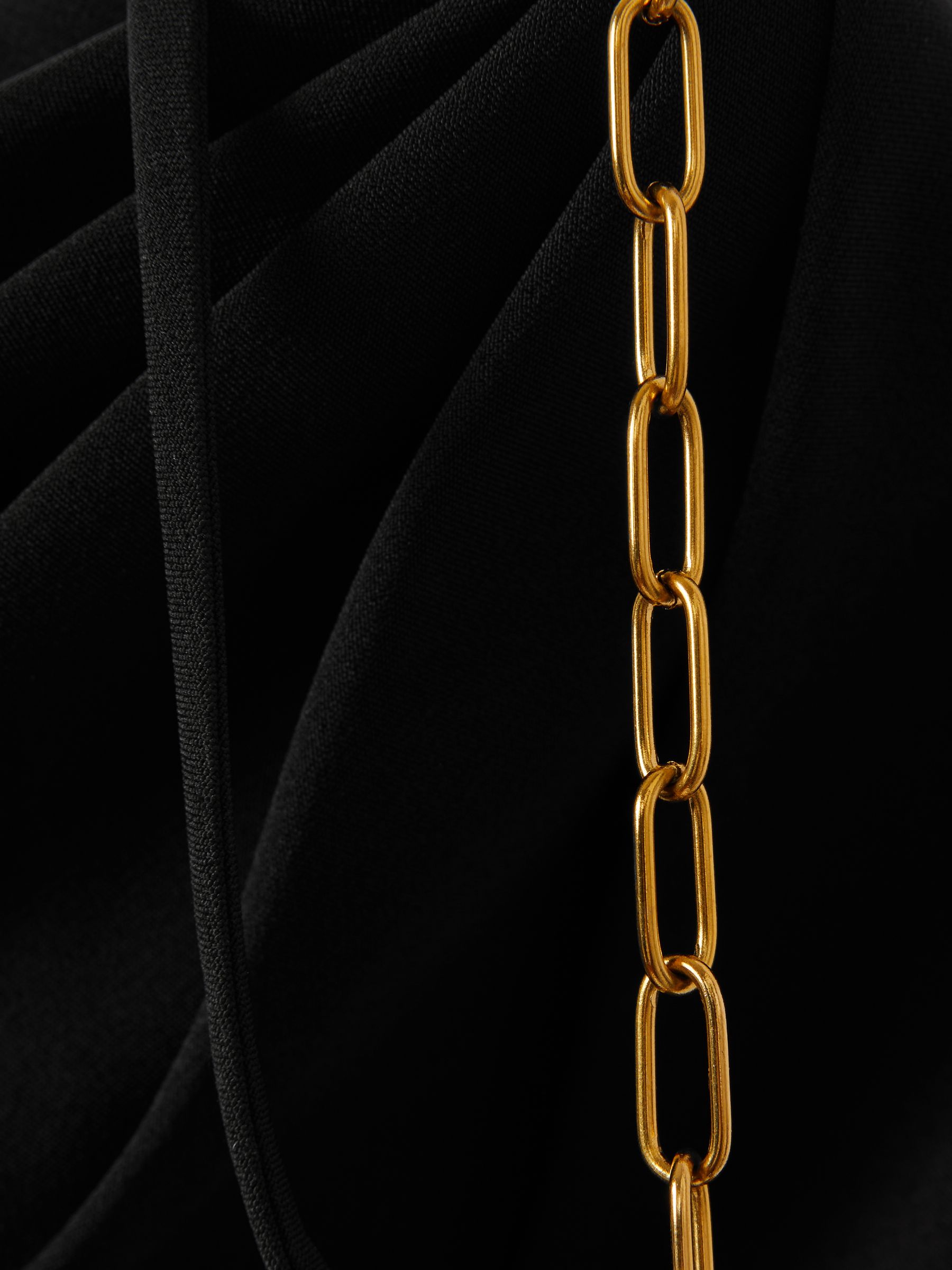 Halston Cowl Neck Jumpsuit in Black - Image 5 of 5