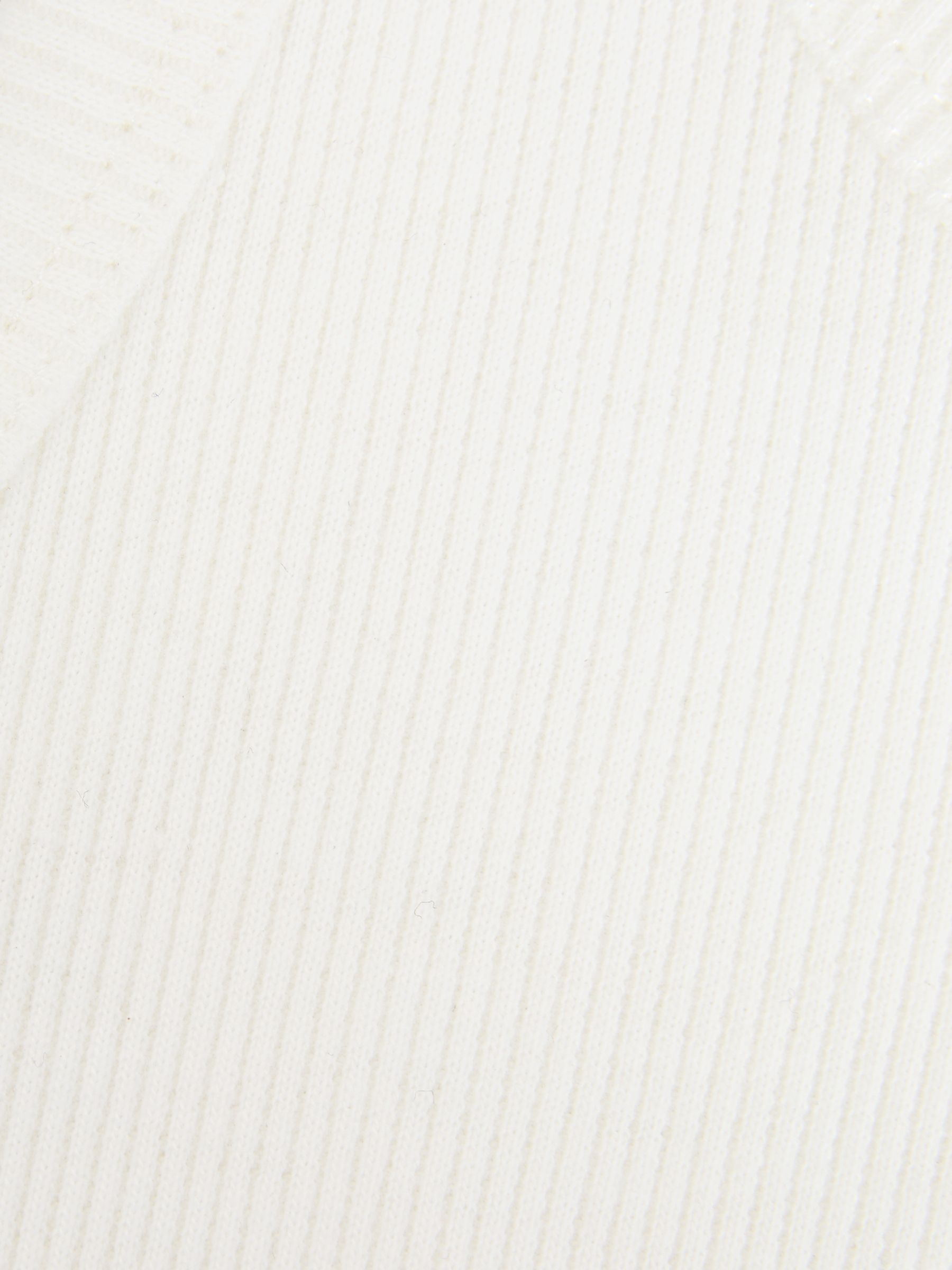 4-9 yrs Cotton Blend Ribbed Vest in White - Image 6 of 6