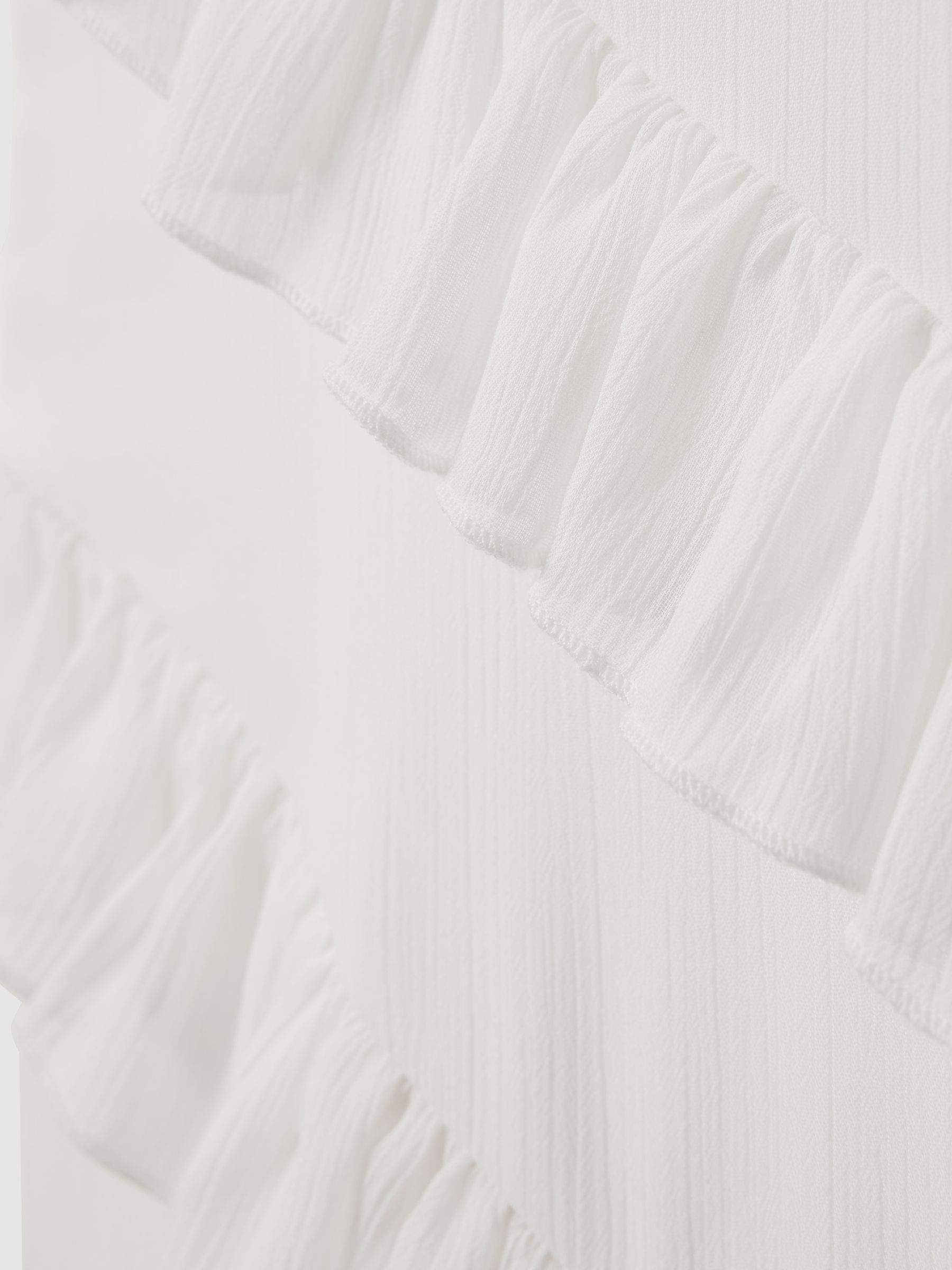 Amur Ruffle Maxi Dress in White - Image 6 of 6