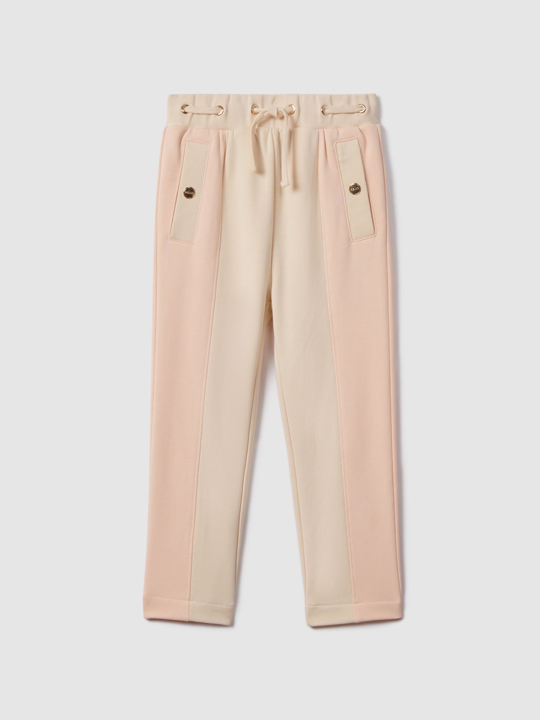 9-13 yrs Cotton Blend Tapered Joggers in Pink - Image 2 of 7