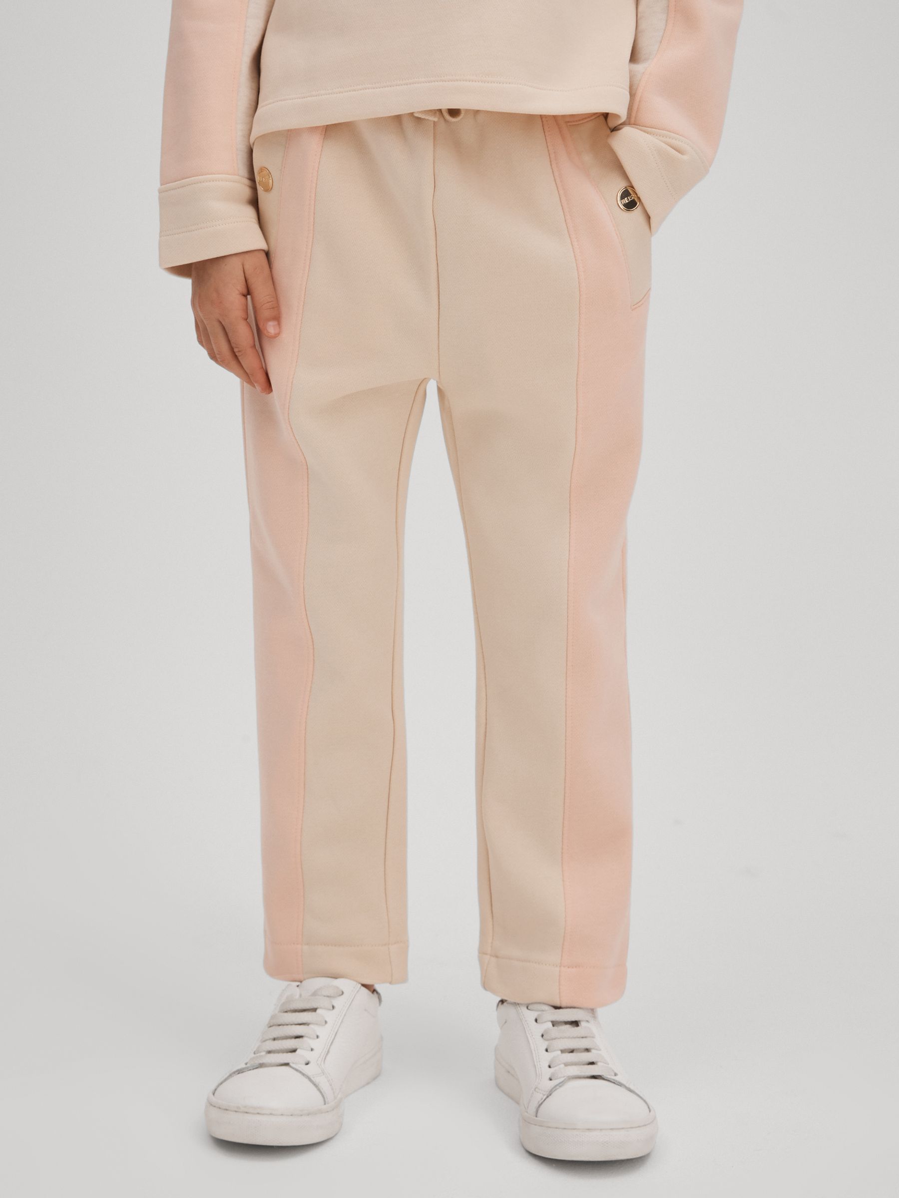 9-13 yrs Cotton Blend Tapered Joggers in Pink - Image 3 of 7