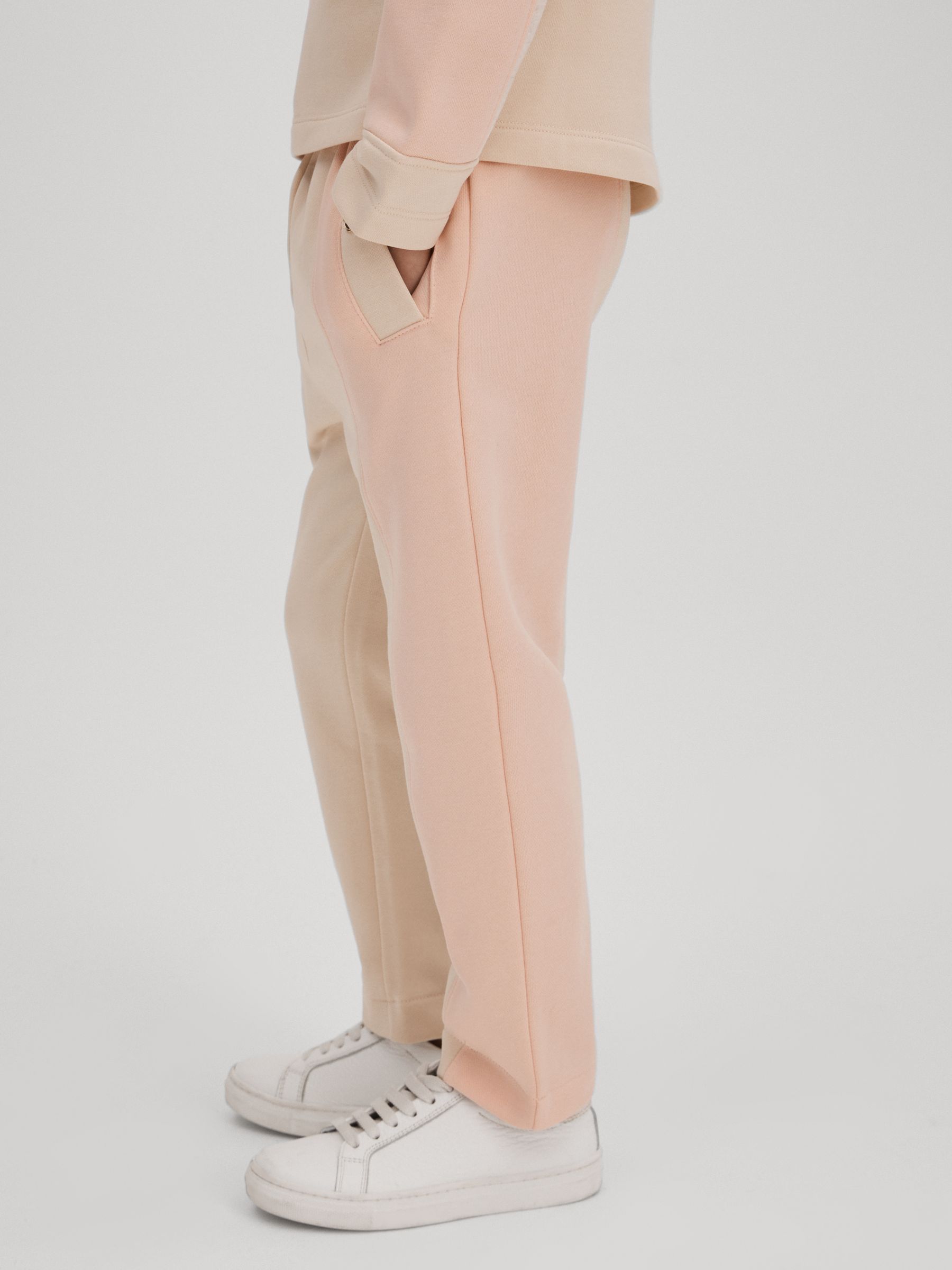 9-13 yrs Cotton Blend Tapered Joggers in Pink - Image 4 of 7