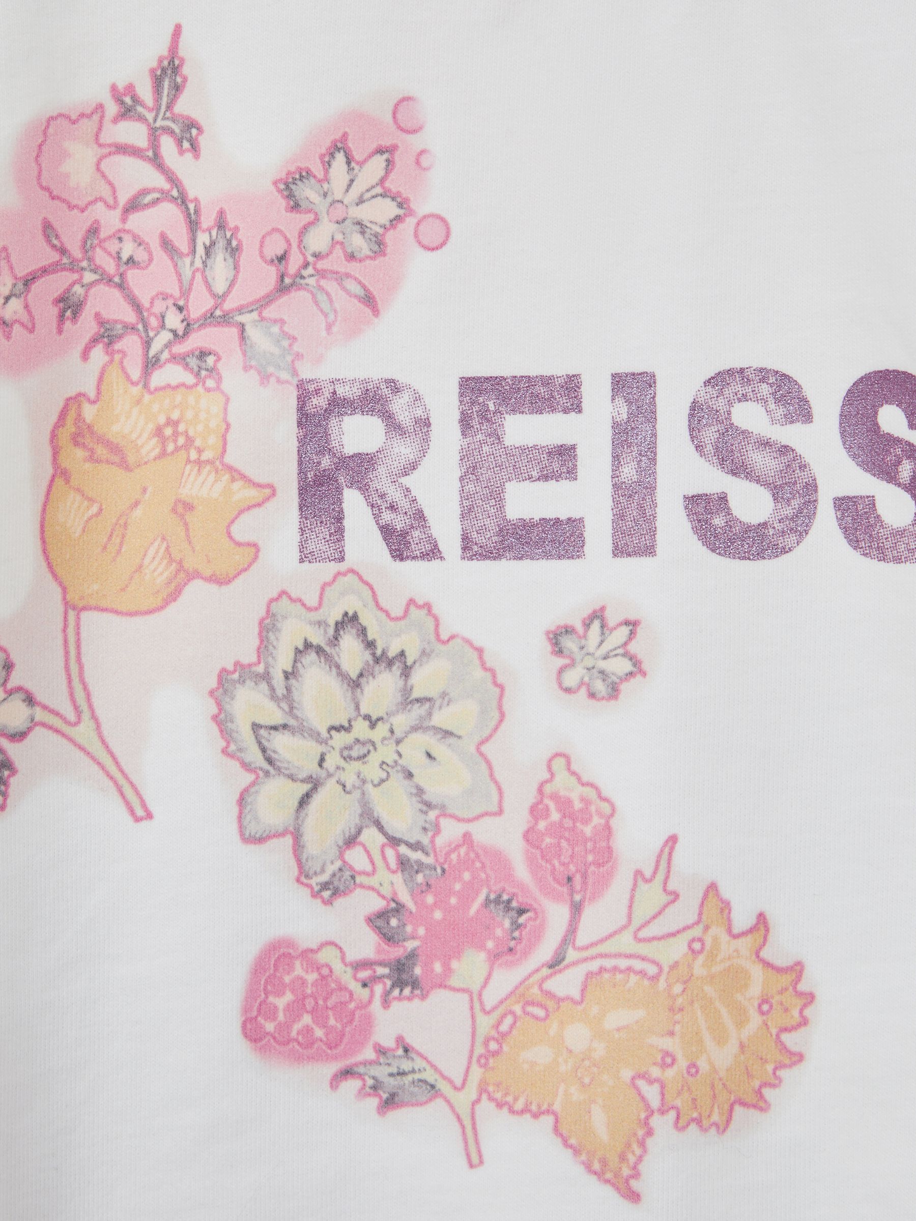 13-14 yrs Cotton Motif Crew-Neck T-Shirt in Ivory - Image 6 of 6