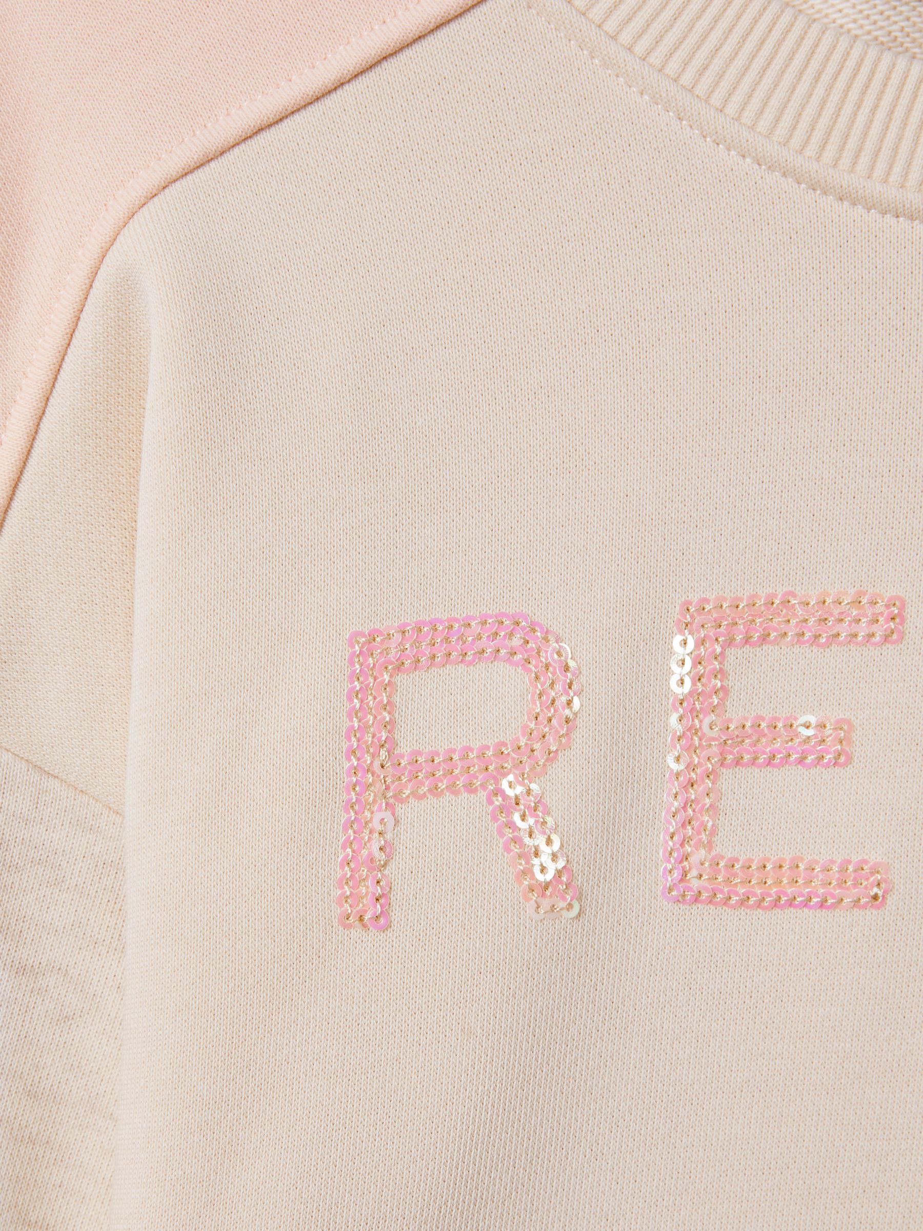 4-9 yrs Cotton Blend Sequin Sweatshirt in Pink - Image 6 of 6