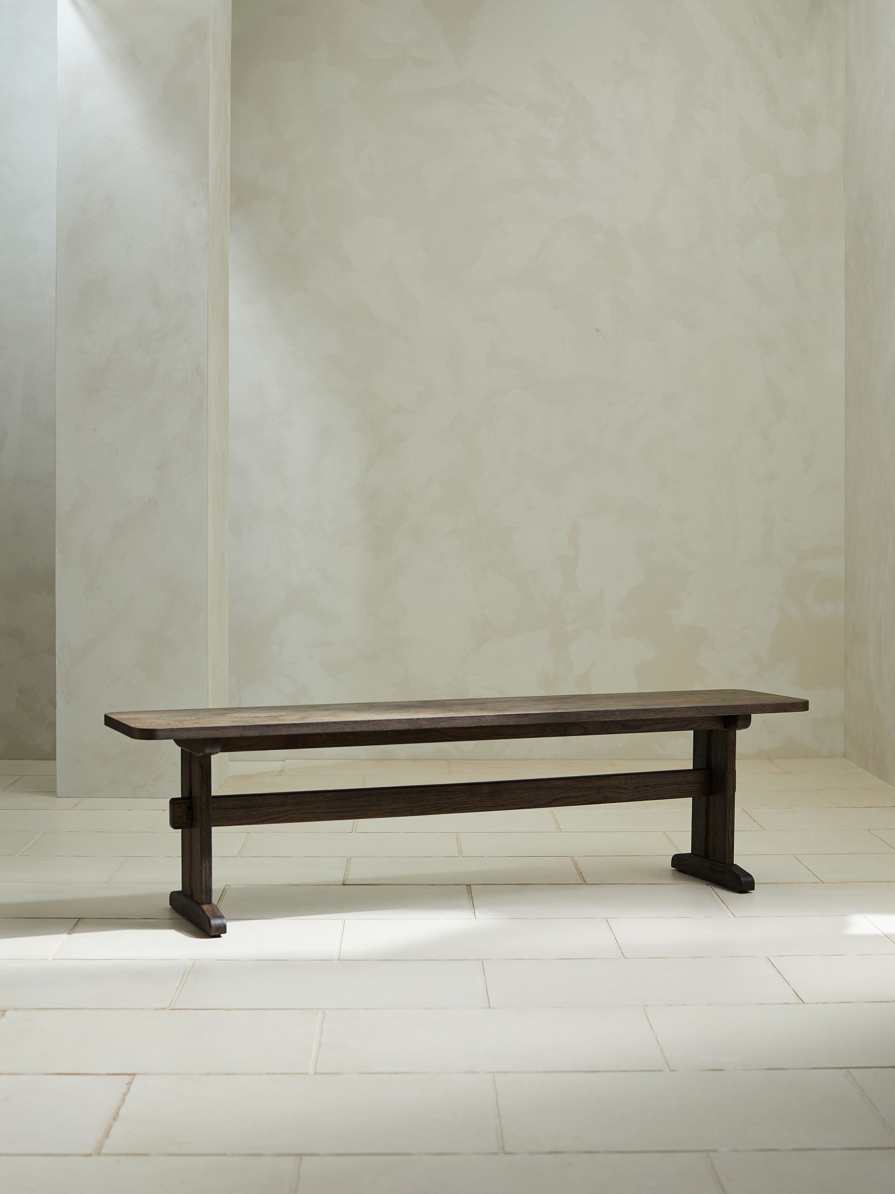 Quinn Dining Bench in Dark Oak - Image 2 of 2