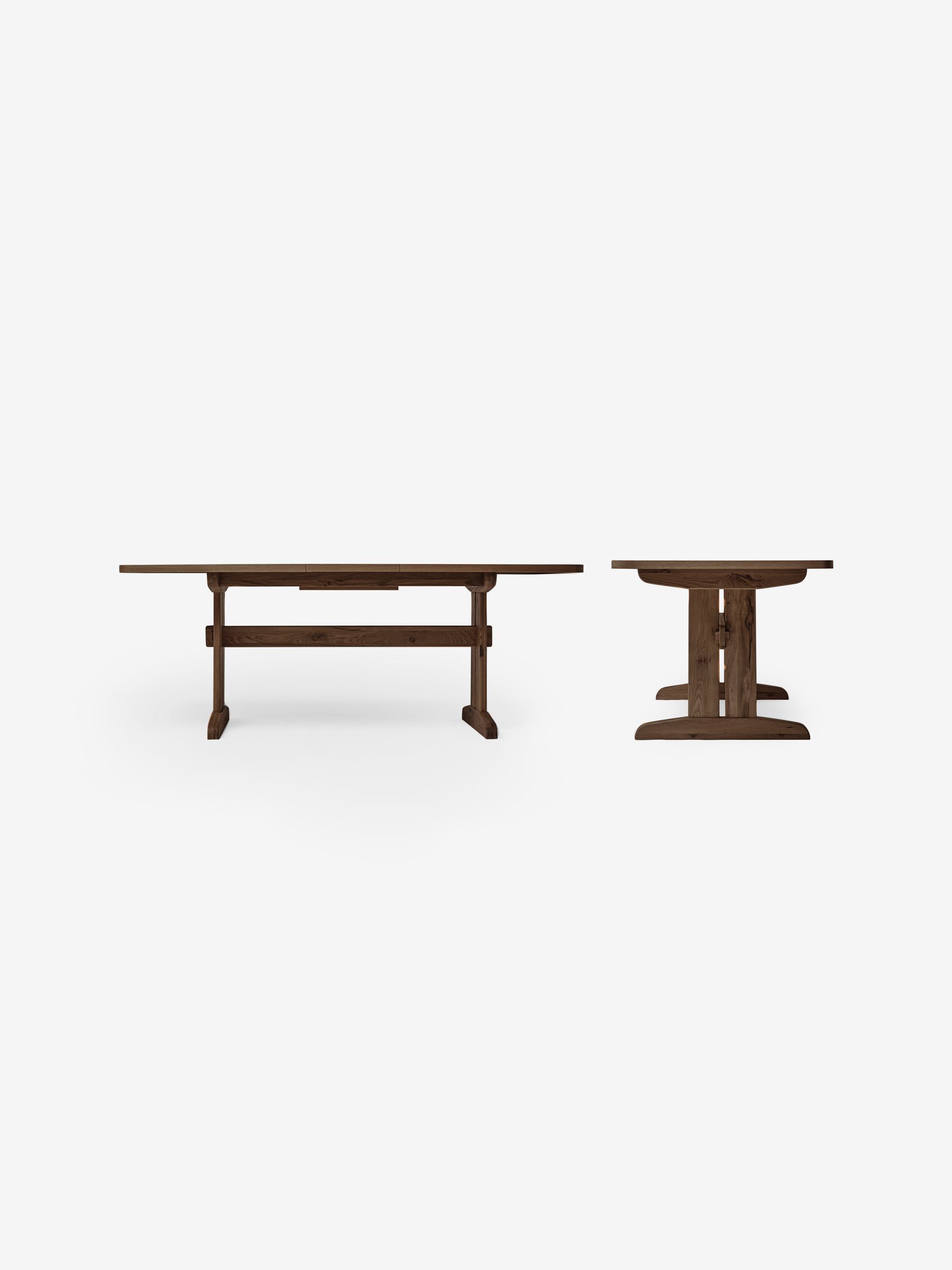 Quinn 6 to 8 Seater Dining Table in Dark Stain Oak - Image 5 of 5