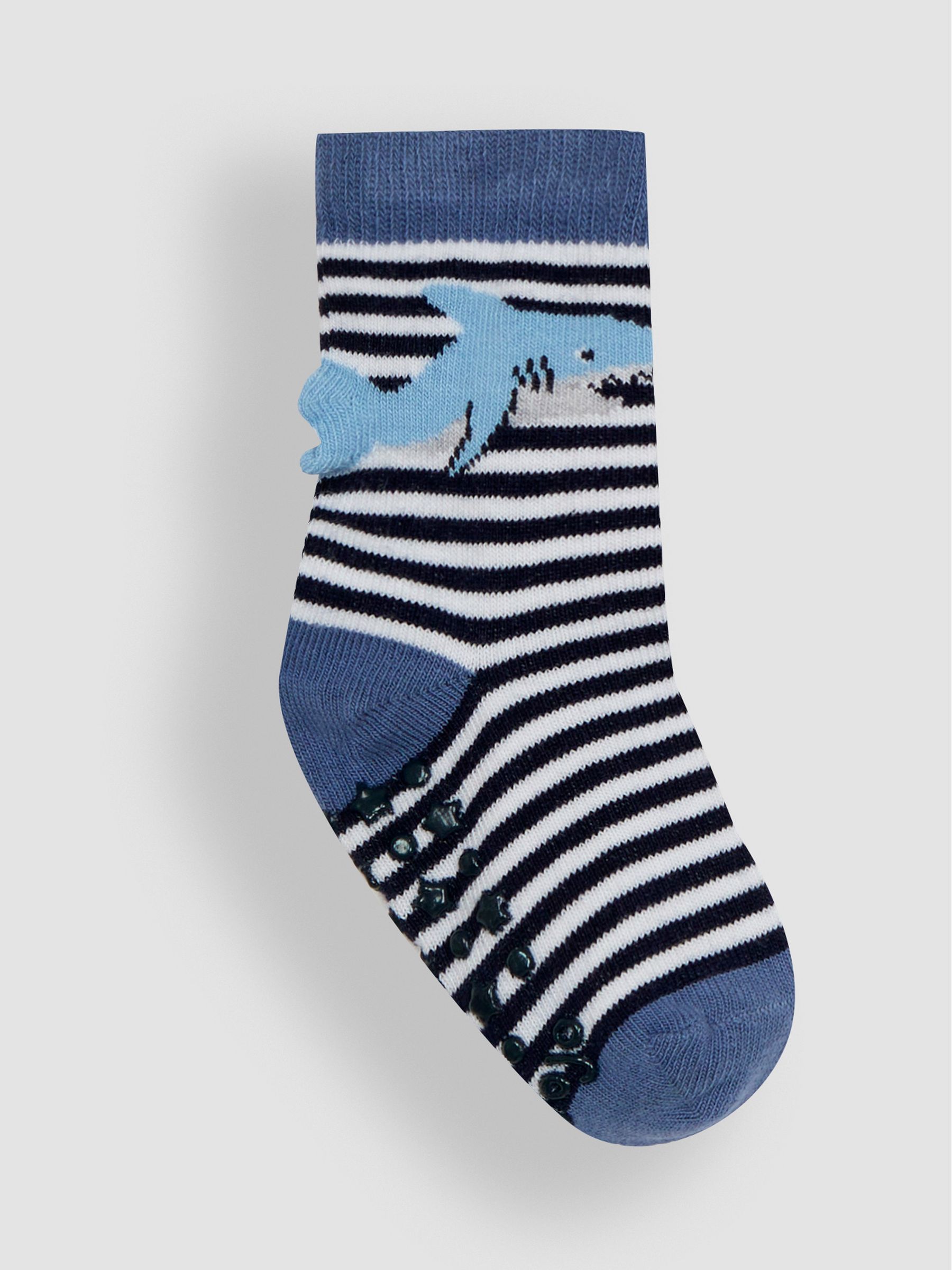 Navy 3-Pack Shark Socks - Image 2 of 4