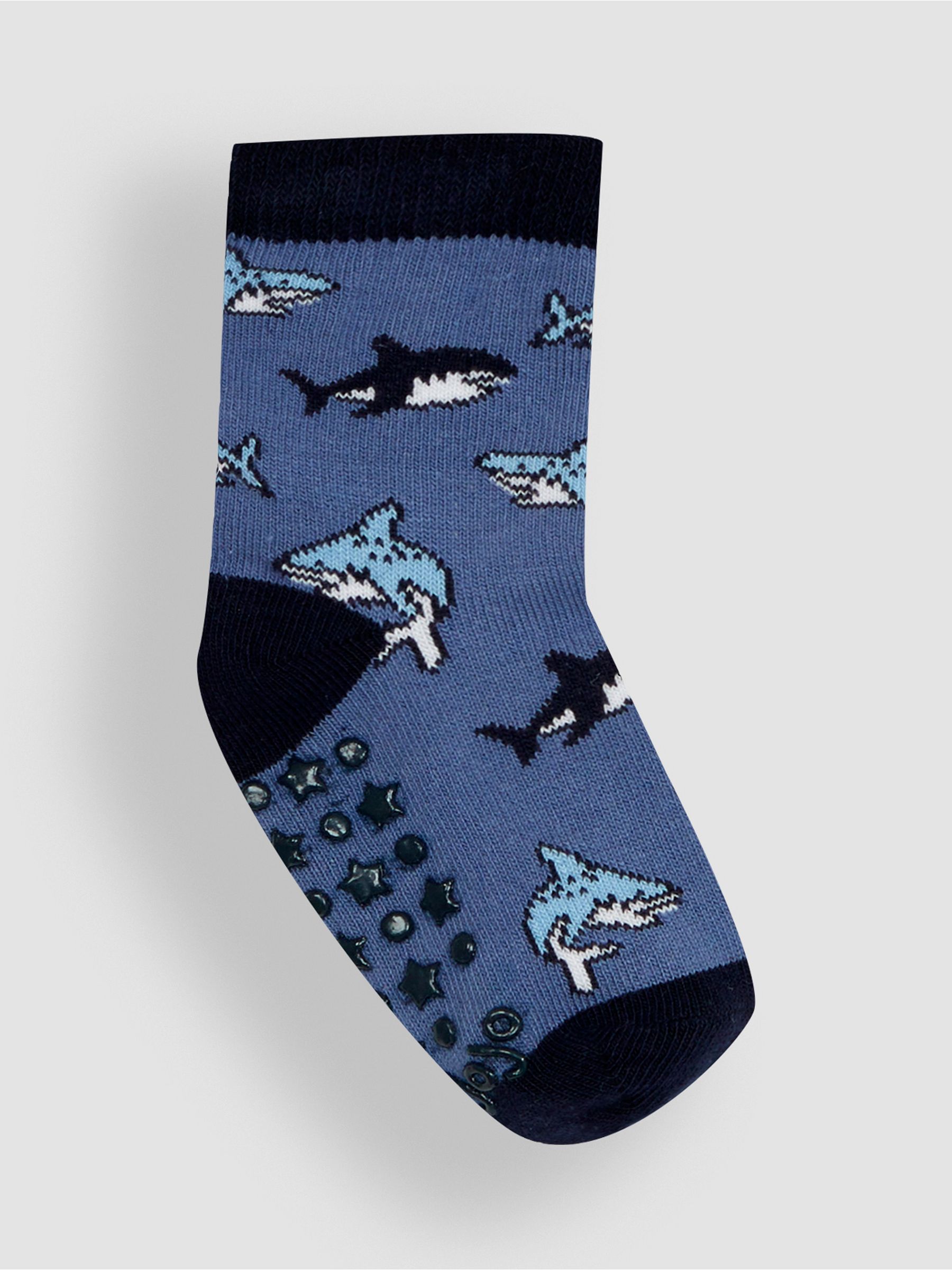 Navy 3-Pack Shark Socks - Image 3 of 4