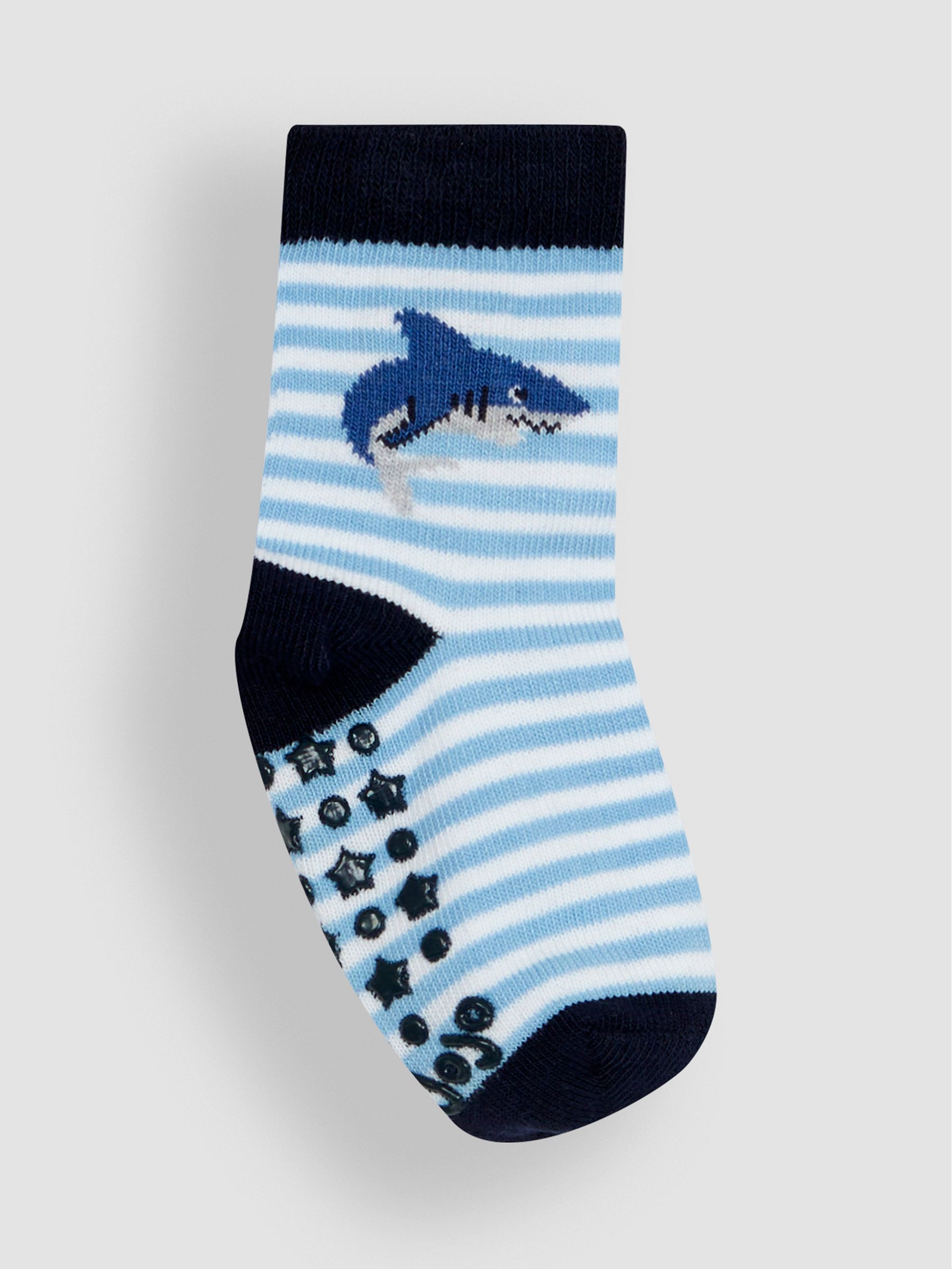 Navy 3-Pack Shark Socks - Image 4 of 4
