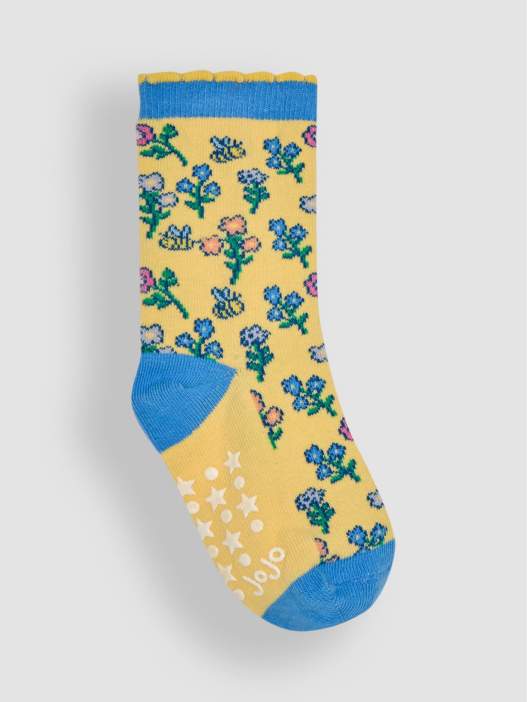 Yellow 3-Pack Bee Print Socks - Image 2 of 4