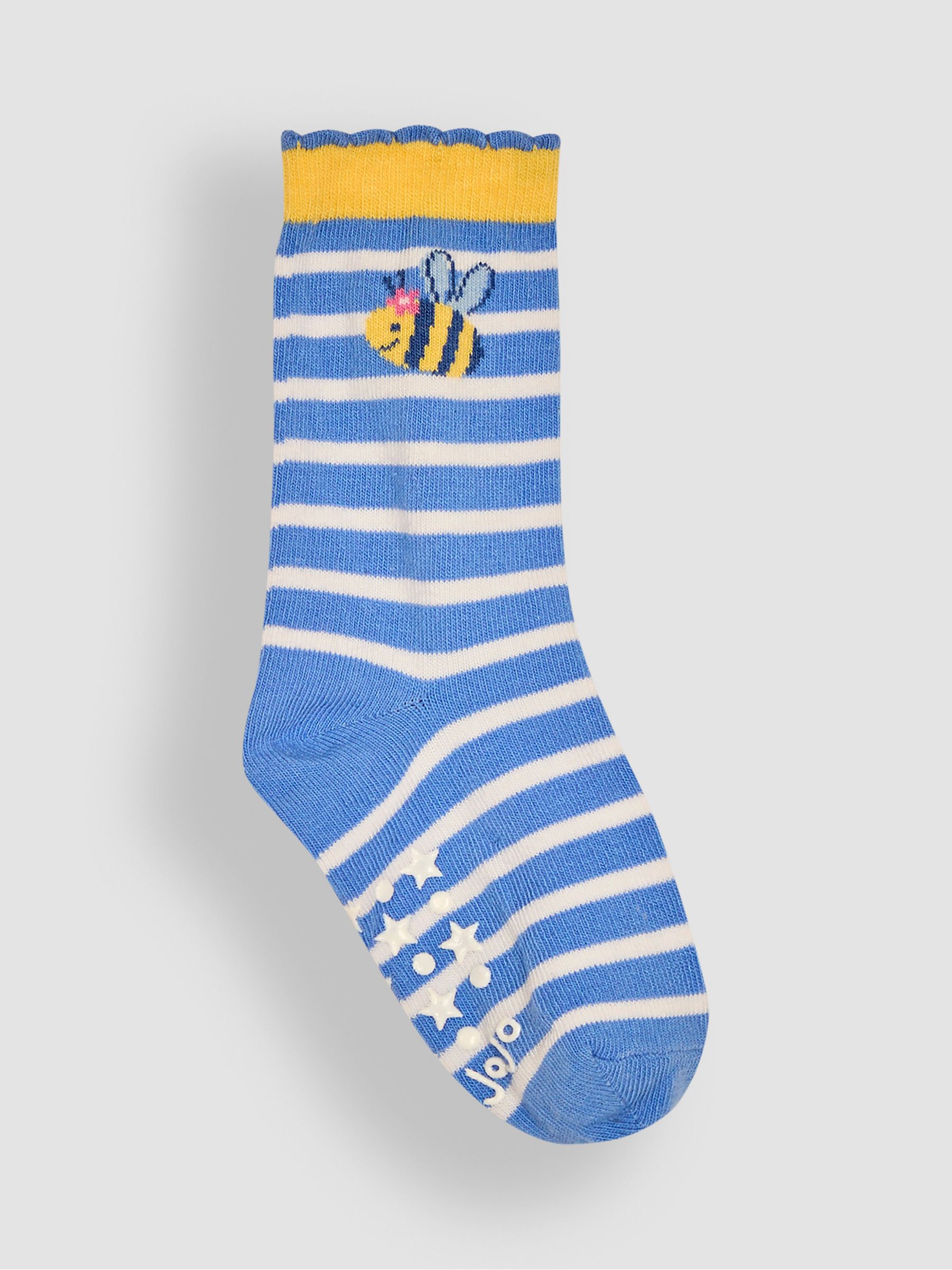 Yellow 3-Pack Bee Print Socks - Image 4 of 4