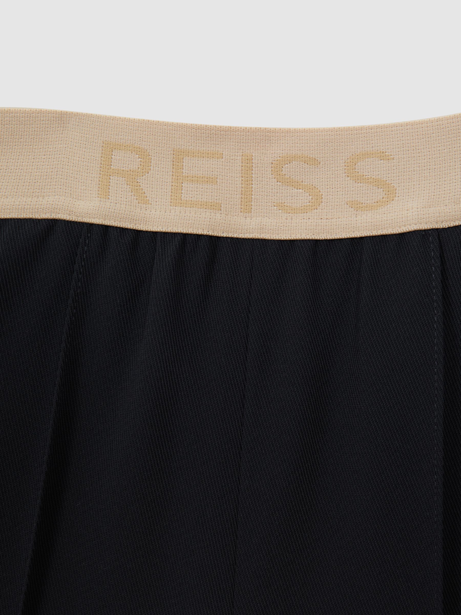 Teen Elasticated Wide Leg Trousers in Navy - Image 4 of 5