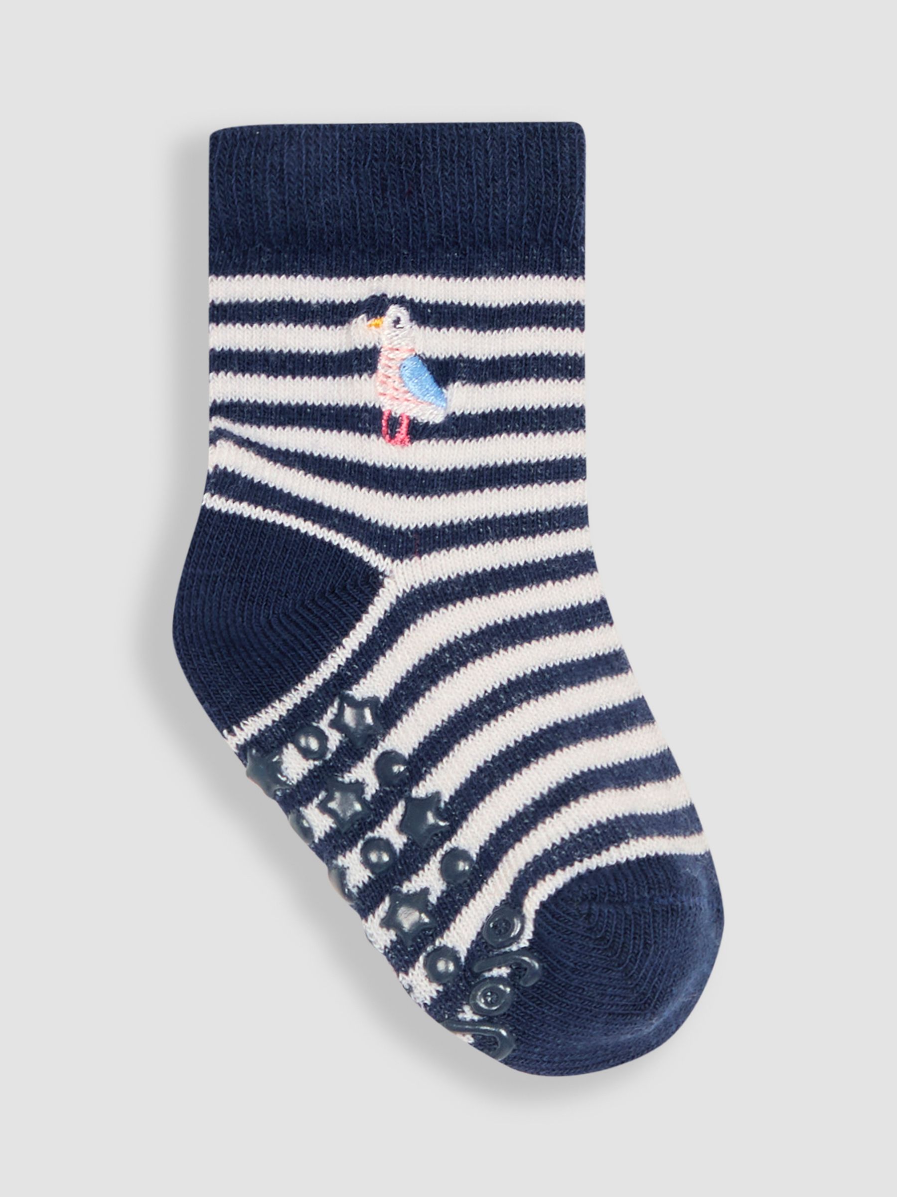 Blue Nautical 3-Pack Embroidered Socks - Image 3 of 4