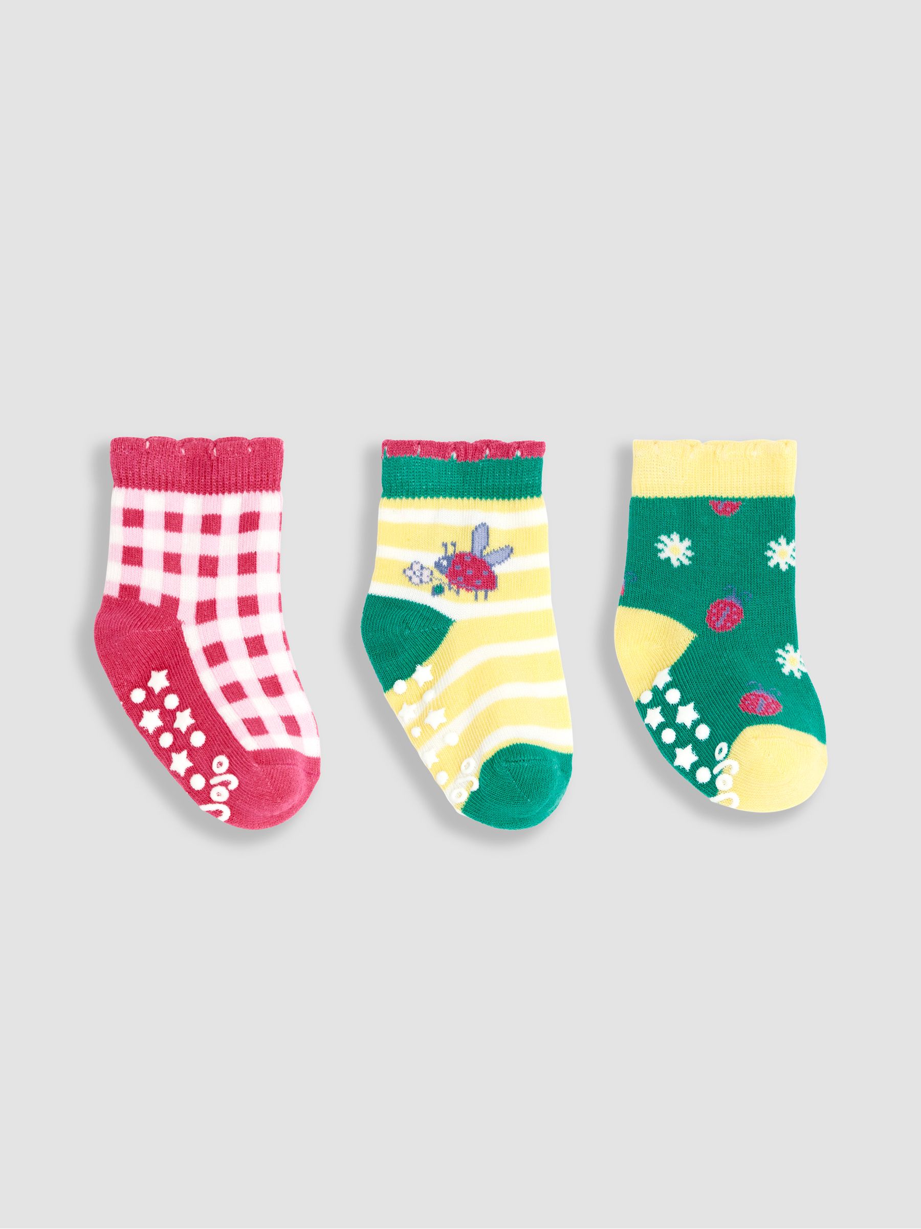 Green 3-Pack Ladybird Socks - Image 1 of 4