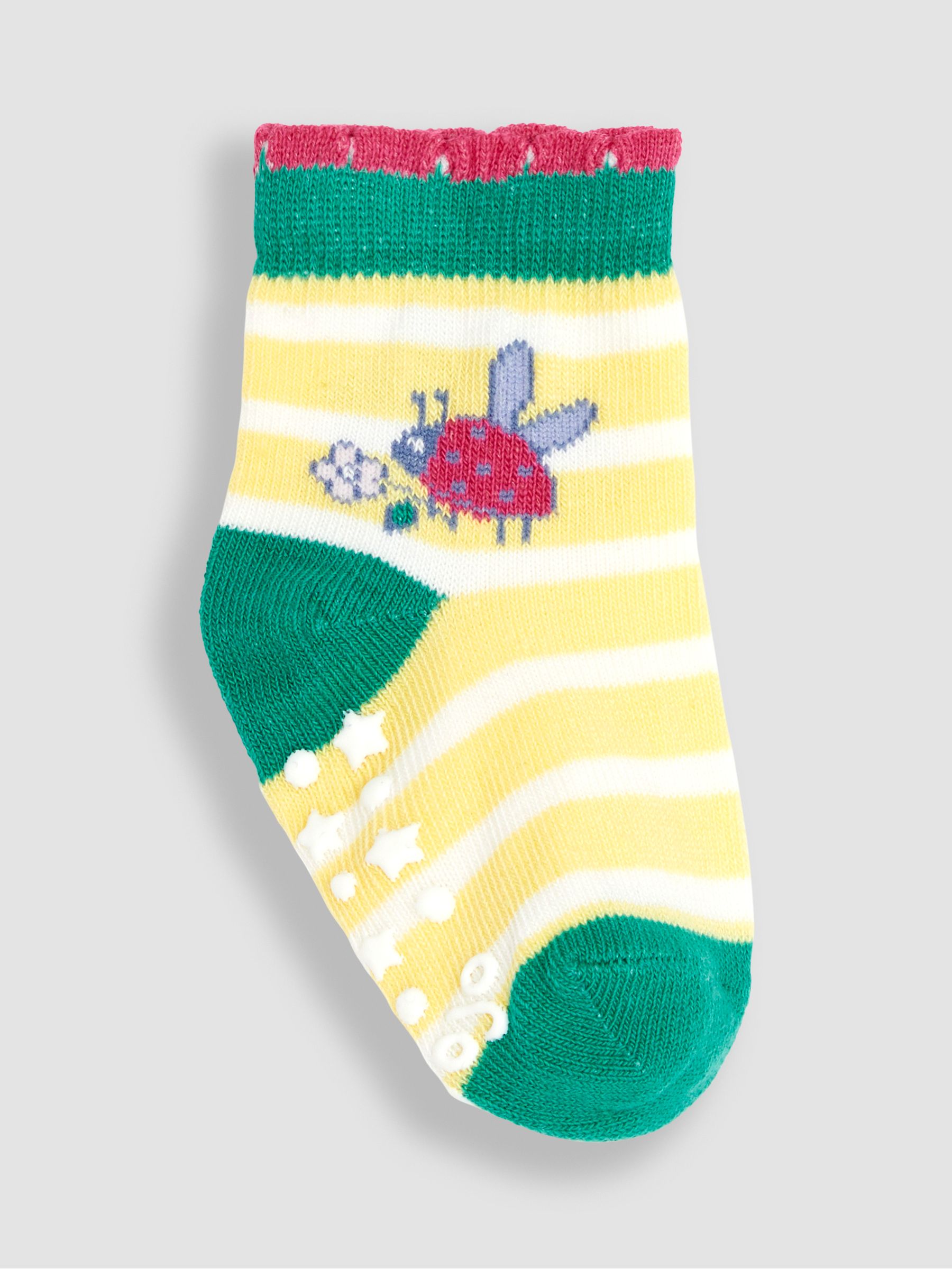 Green 3-Pack Ladybird Socks - Image 3 of 4