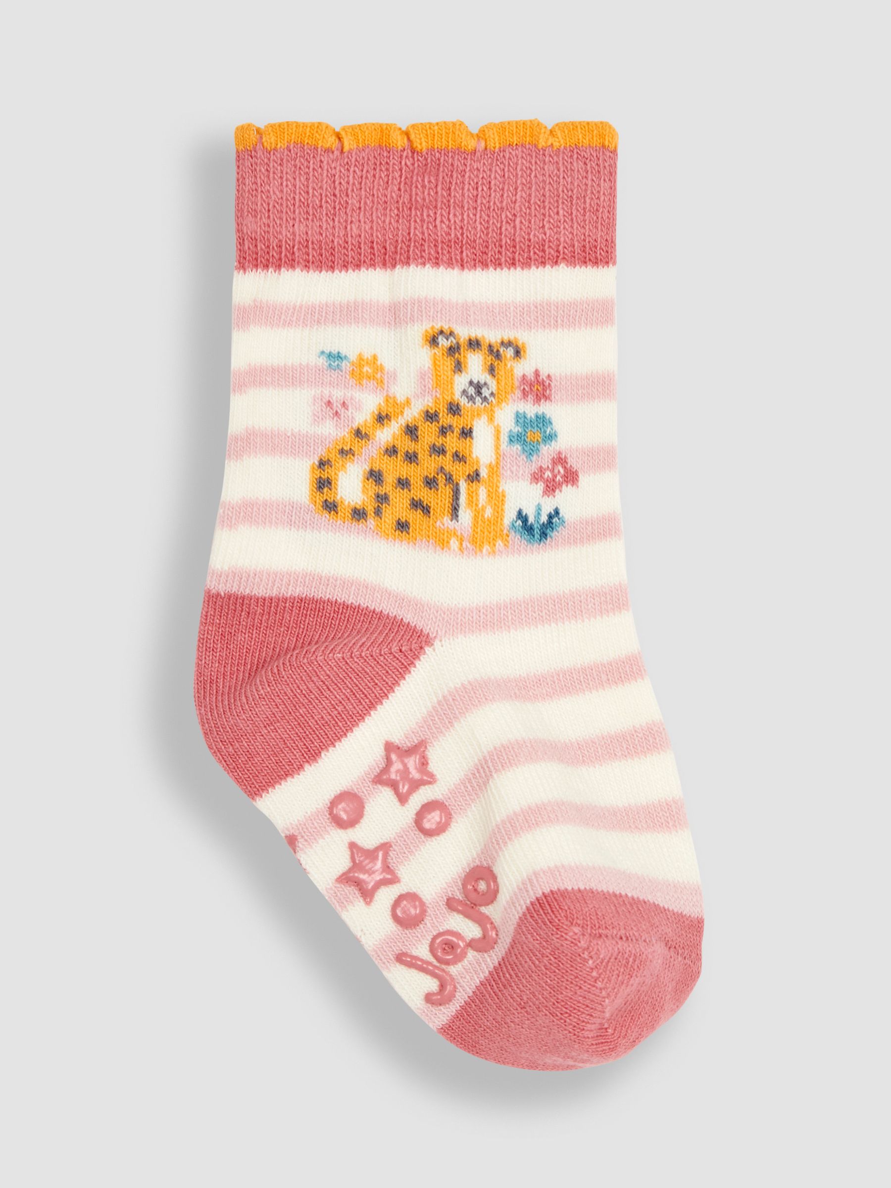 Pink 3-Pack Leopard Socks - Image 2 of 4