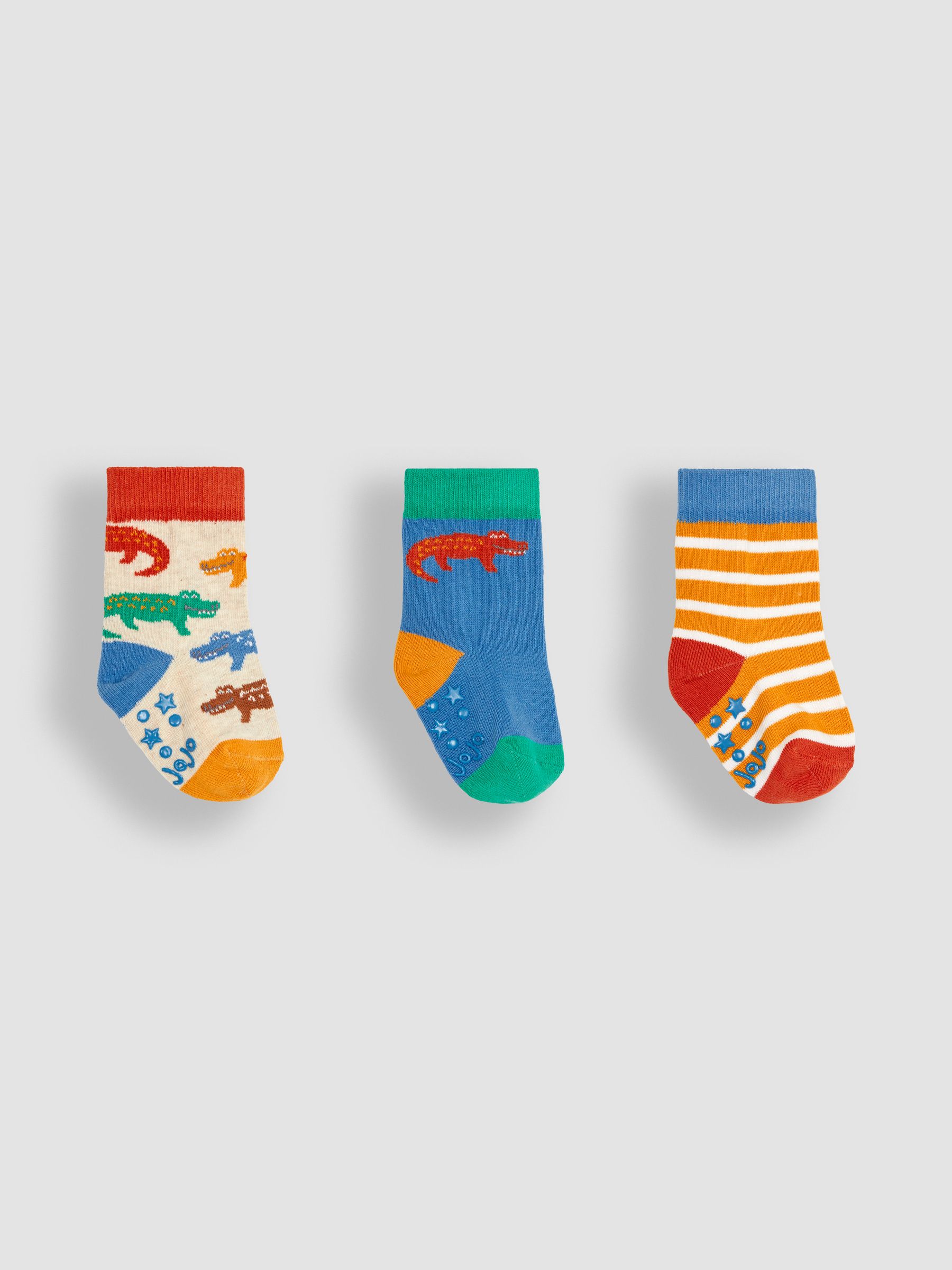 Green 3-Pack Crocodile Socks - Image 1 of 4