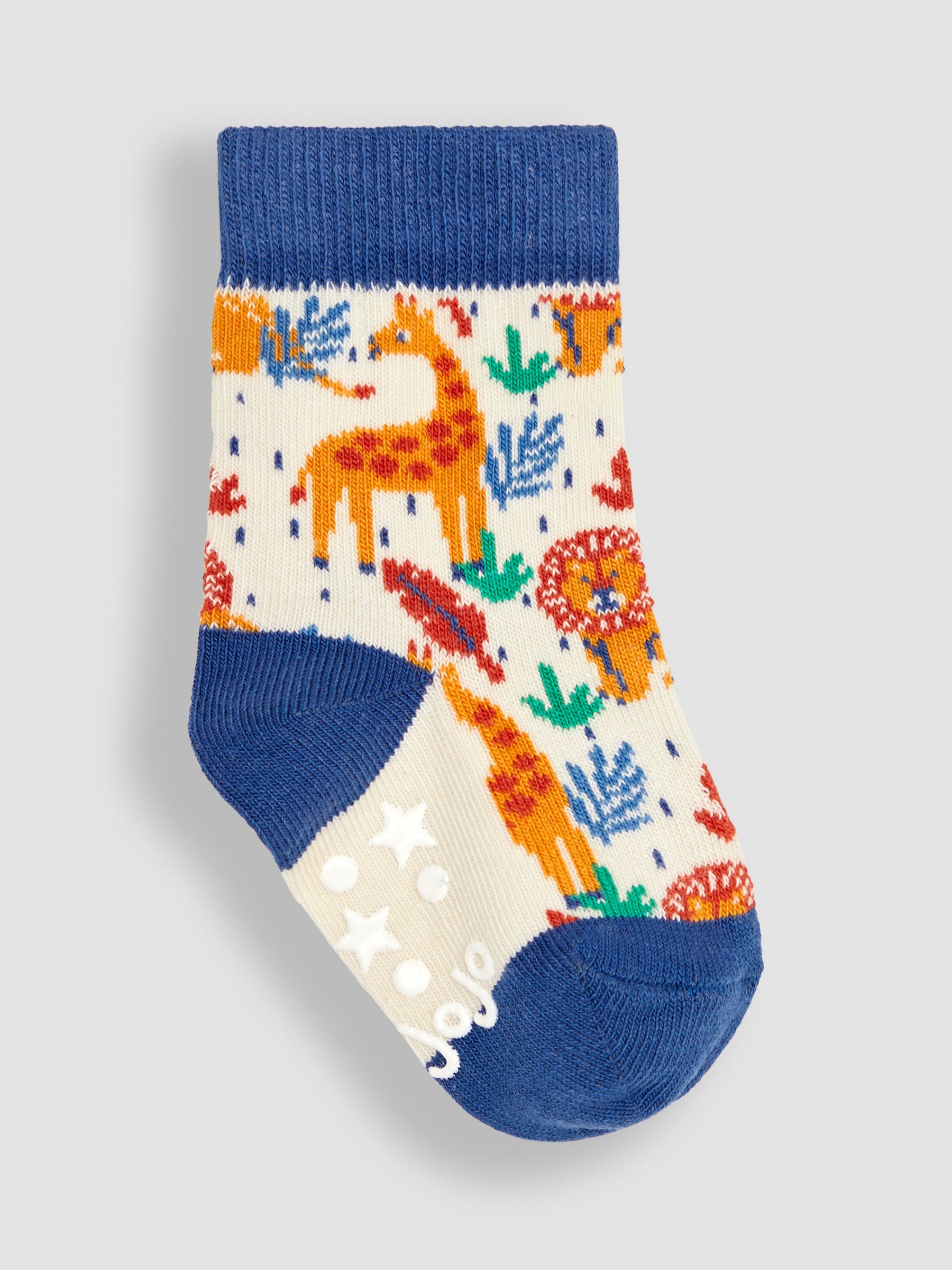 Rust Orange Giraffe 3-Pack Safari Socks - Image 4 of 4