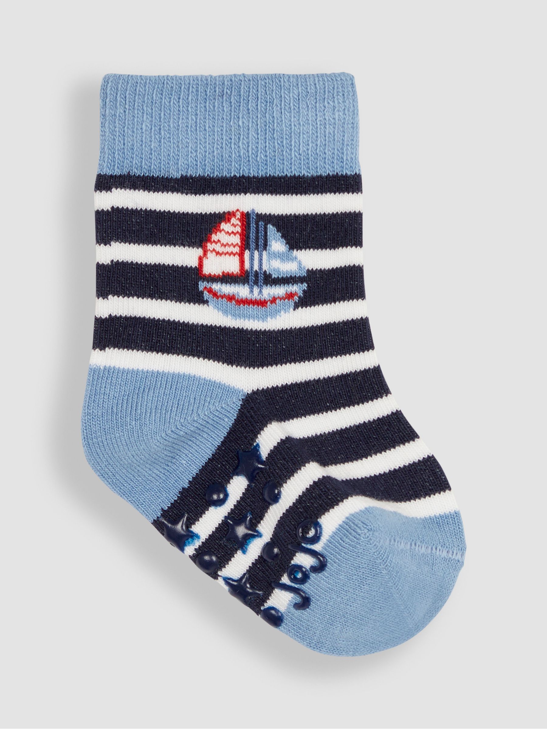 Blue 3-Pack Nautical Socks - Image 2 of 4