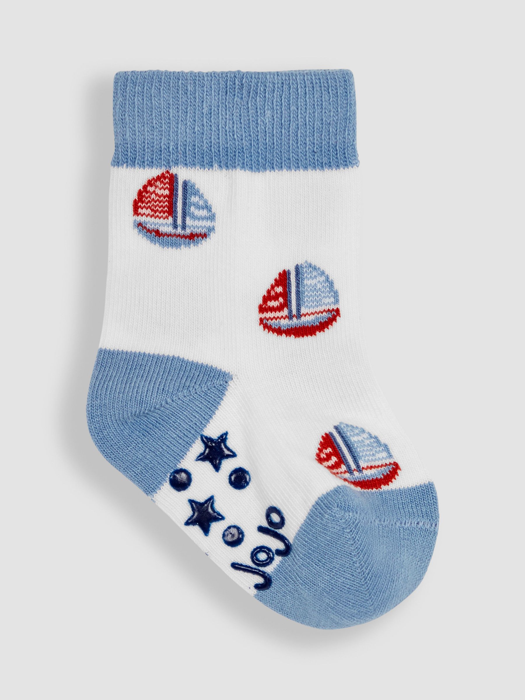 Blue 3-Pack Nautical Socks - Image 4 of 4