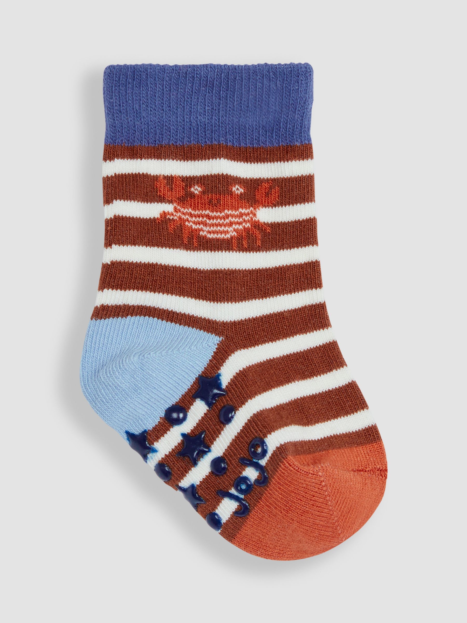 Orange 3-Pack Crab Socks - Image 3 of 5